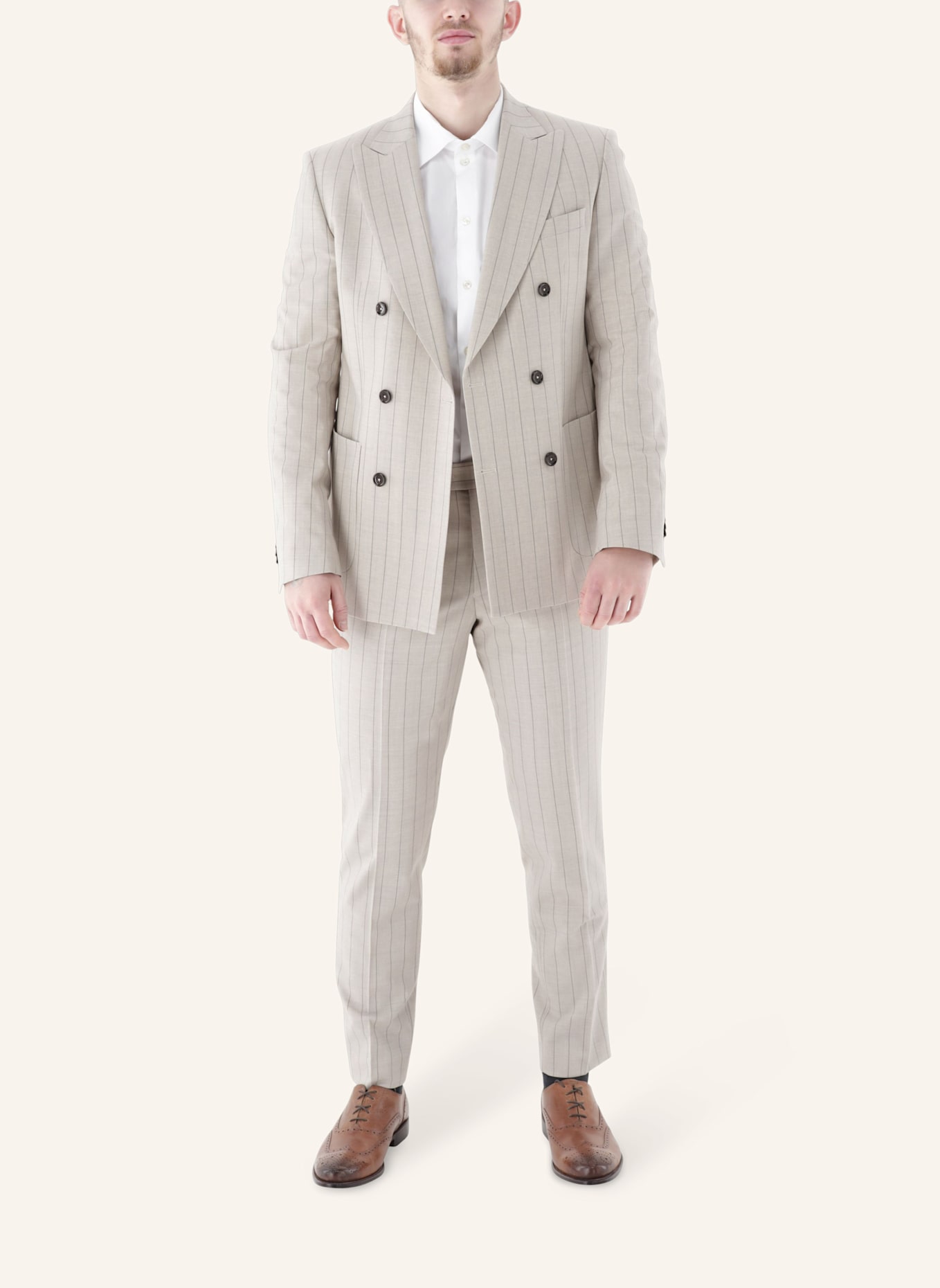 CG - CLUB of GENTS Sakko CG Phinix SV Slim Fit: BEIGE