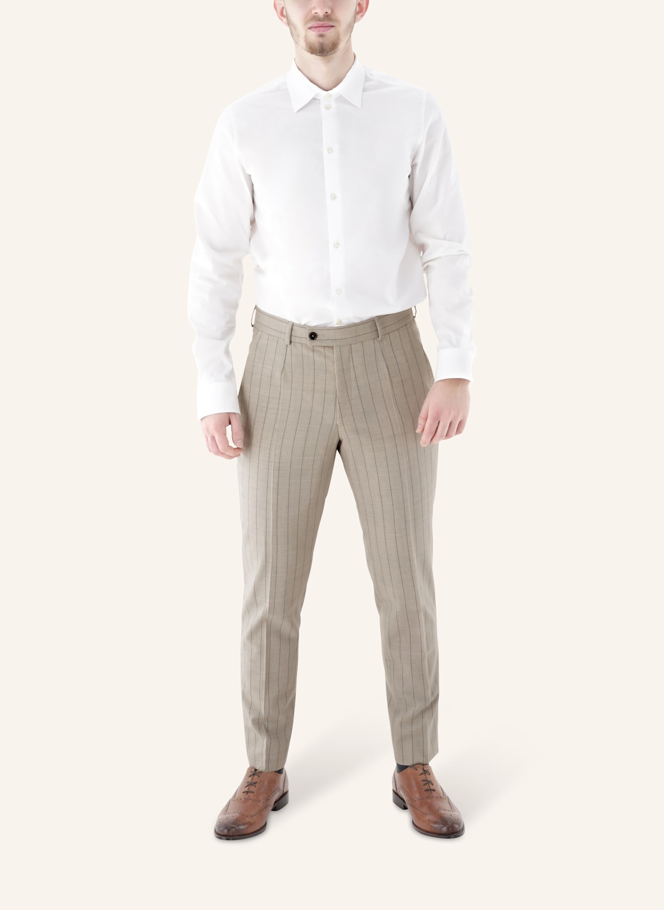CG - CLUB of GENTS Hose CG Primo Slim Fit: BEIGE