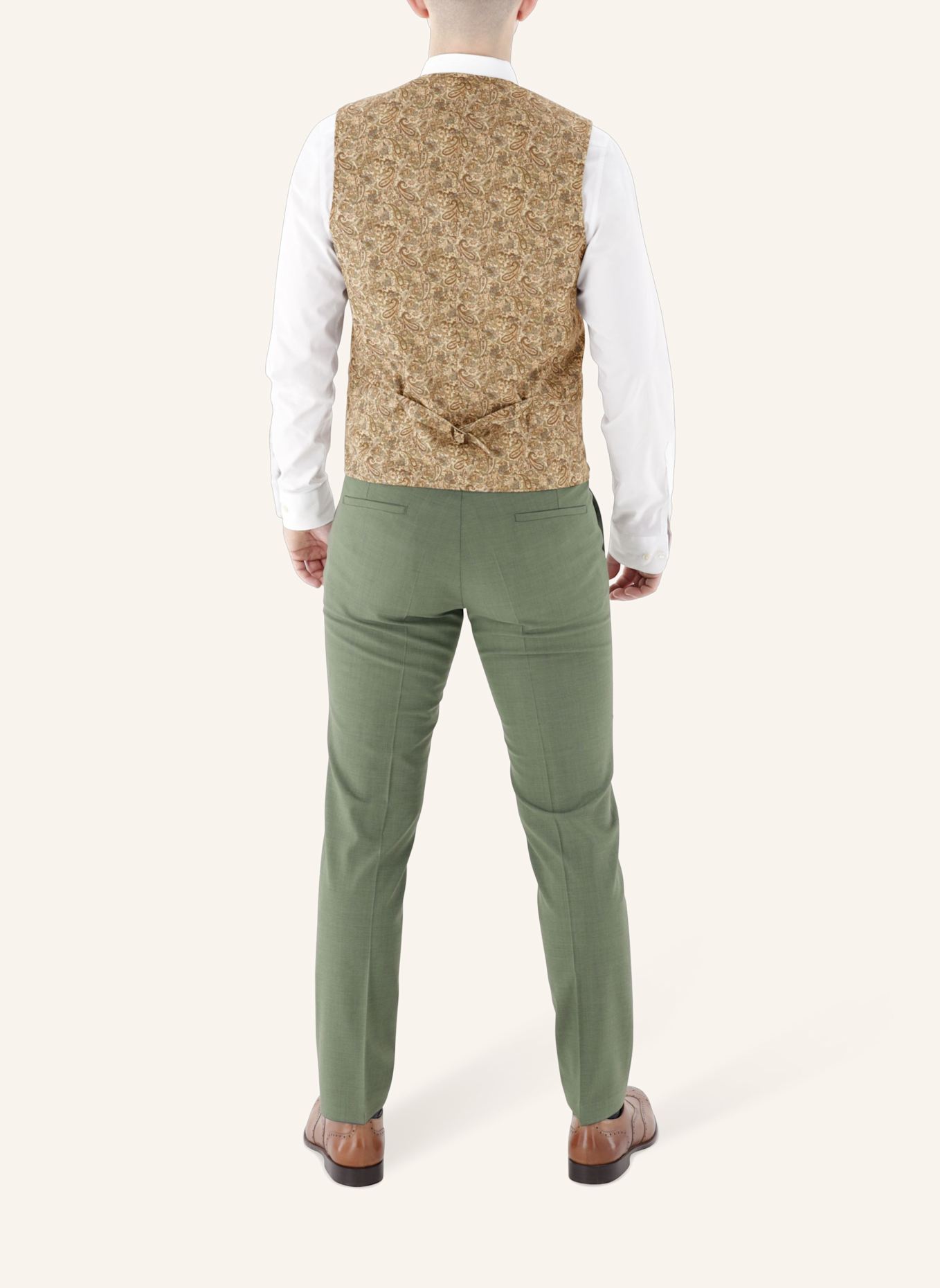 CG - CLUB of GENTS Weste CG Plum-J Slim Fit: BEIGE