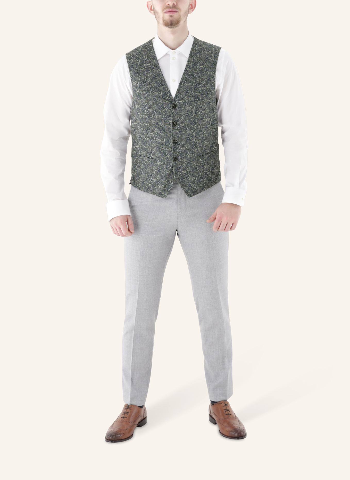 CG - CLUB of GENTS Weste CG Plum-J Slim Fit: TÜRKIS