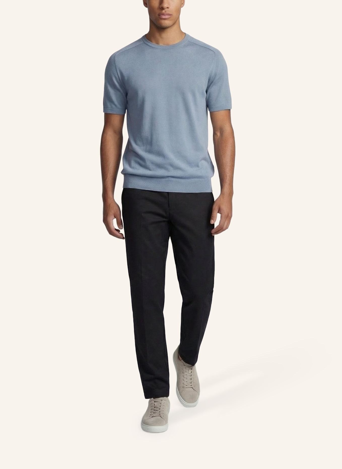 CG - CLUB of GENTS T-Shirt CG Braden Slim Fit: HELLBLAU