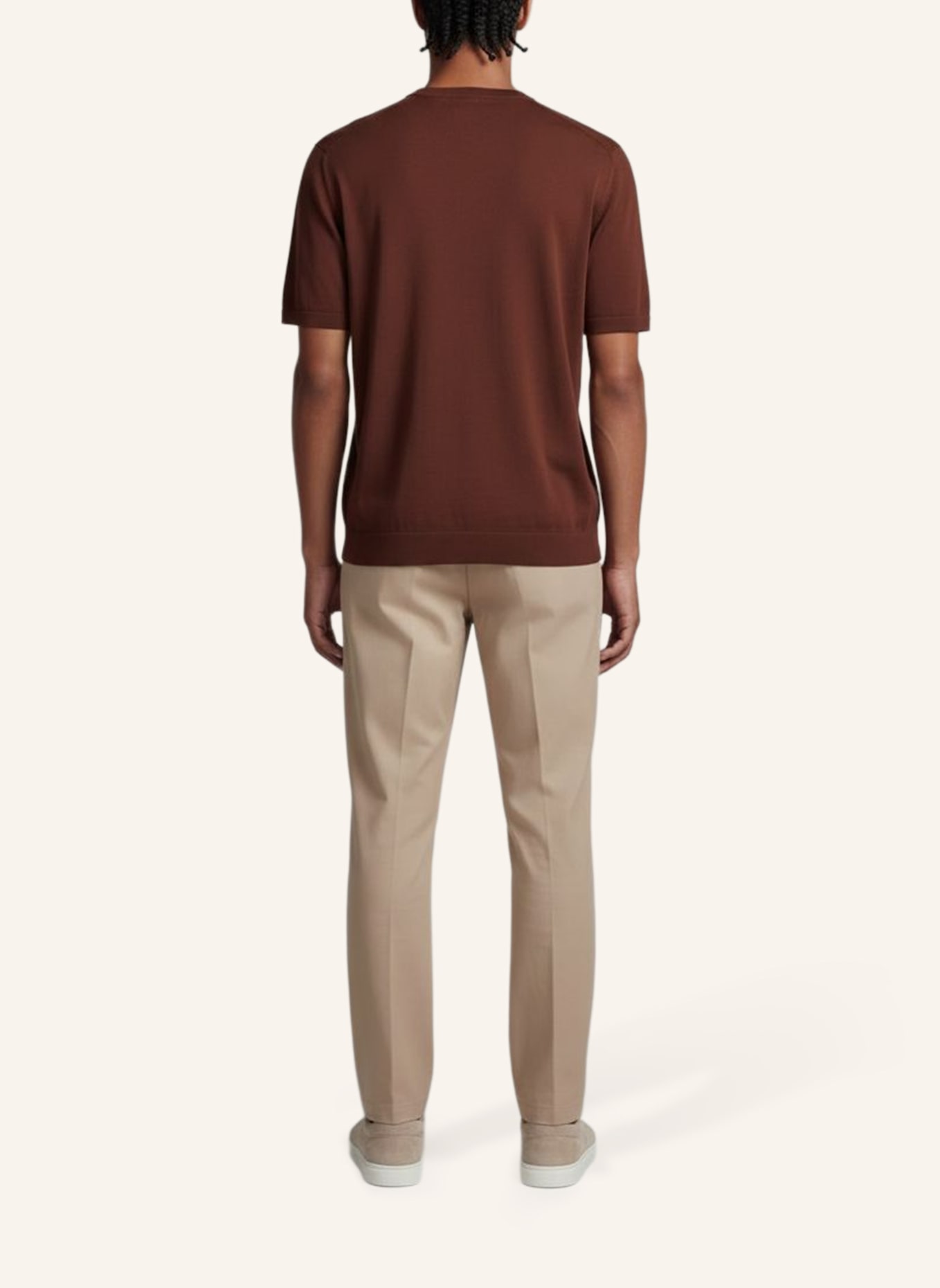 CG - CLUB of GENTS T-Shirt CG Braden Slim Fit: HELLBRAUN