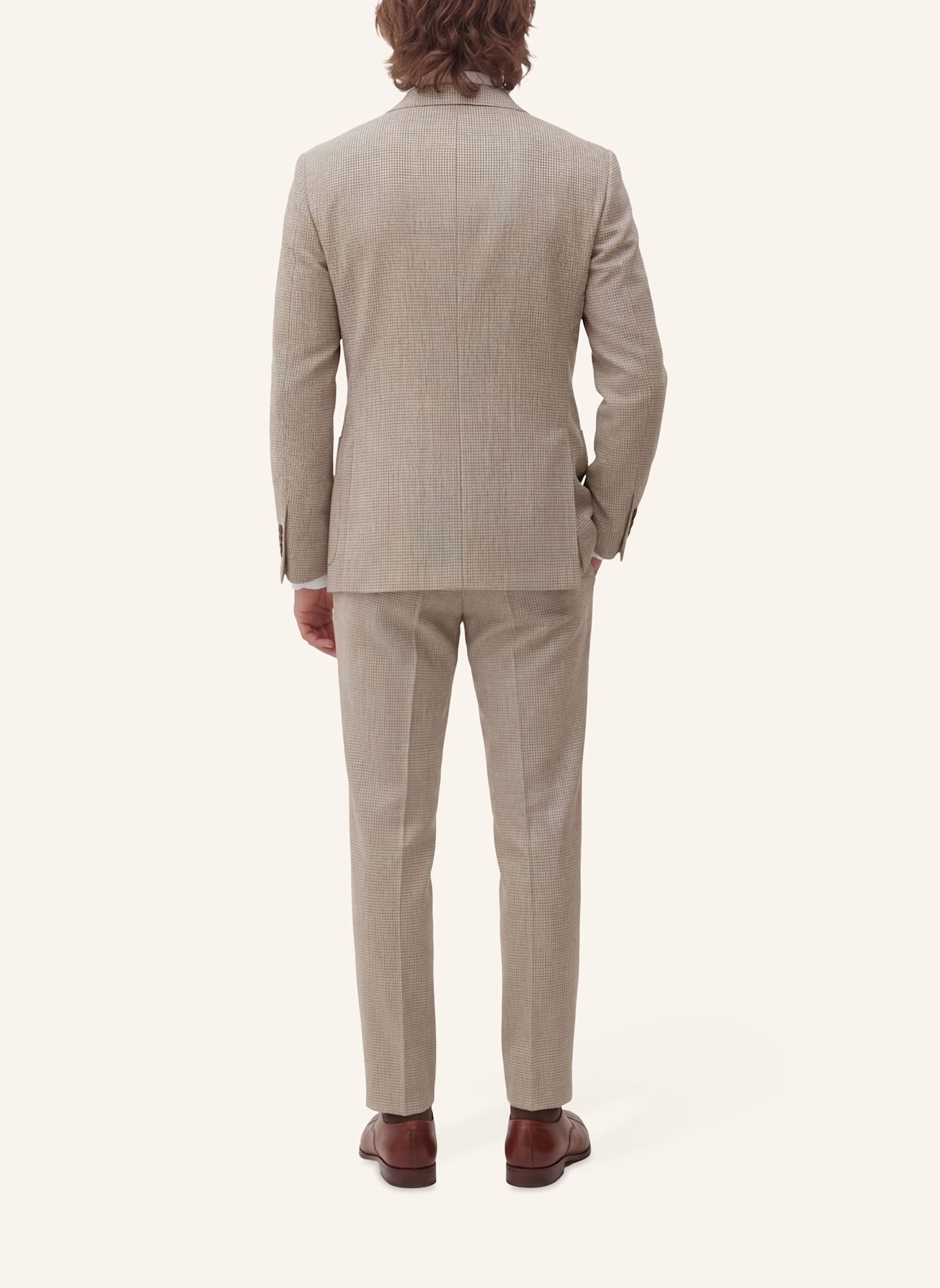 CG - CLUB of GENTS Sakko CG Glen SV Slim Fit: HELLBRAUN