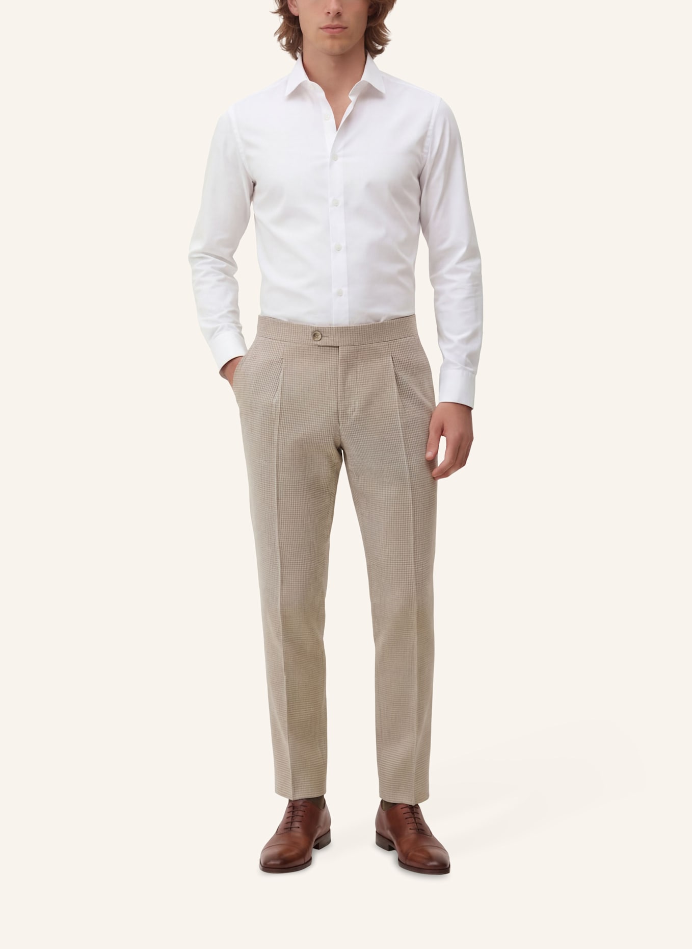 CG - CLUB of GENTS Hose CG Gilbert RelaxedFit: HELLBRAUN