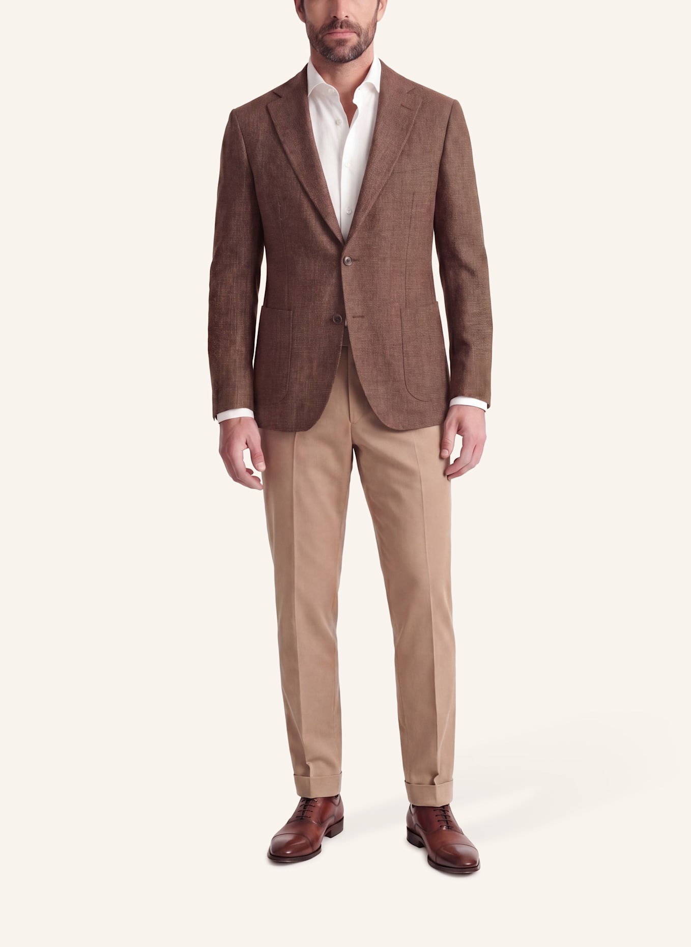 CARL GROSS BLACK LINE Sakko CG Tate SV Modern Fit: BRAUN