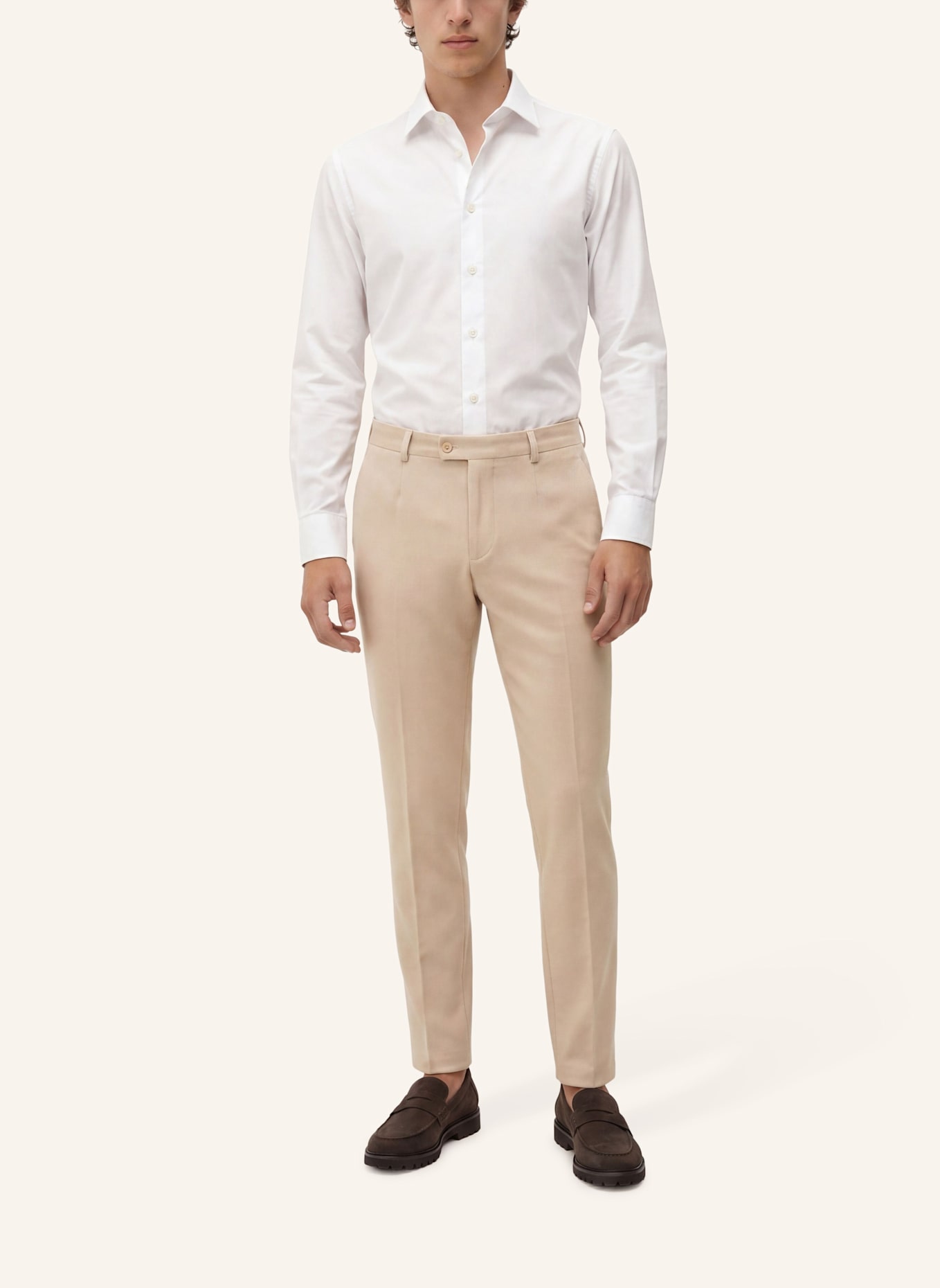 CG - CLUB of GENTS Hose CG Orlando Relaxed Fit: BEIGE
