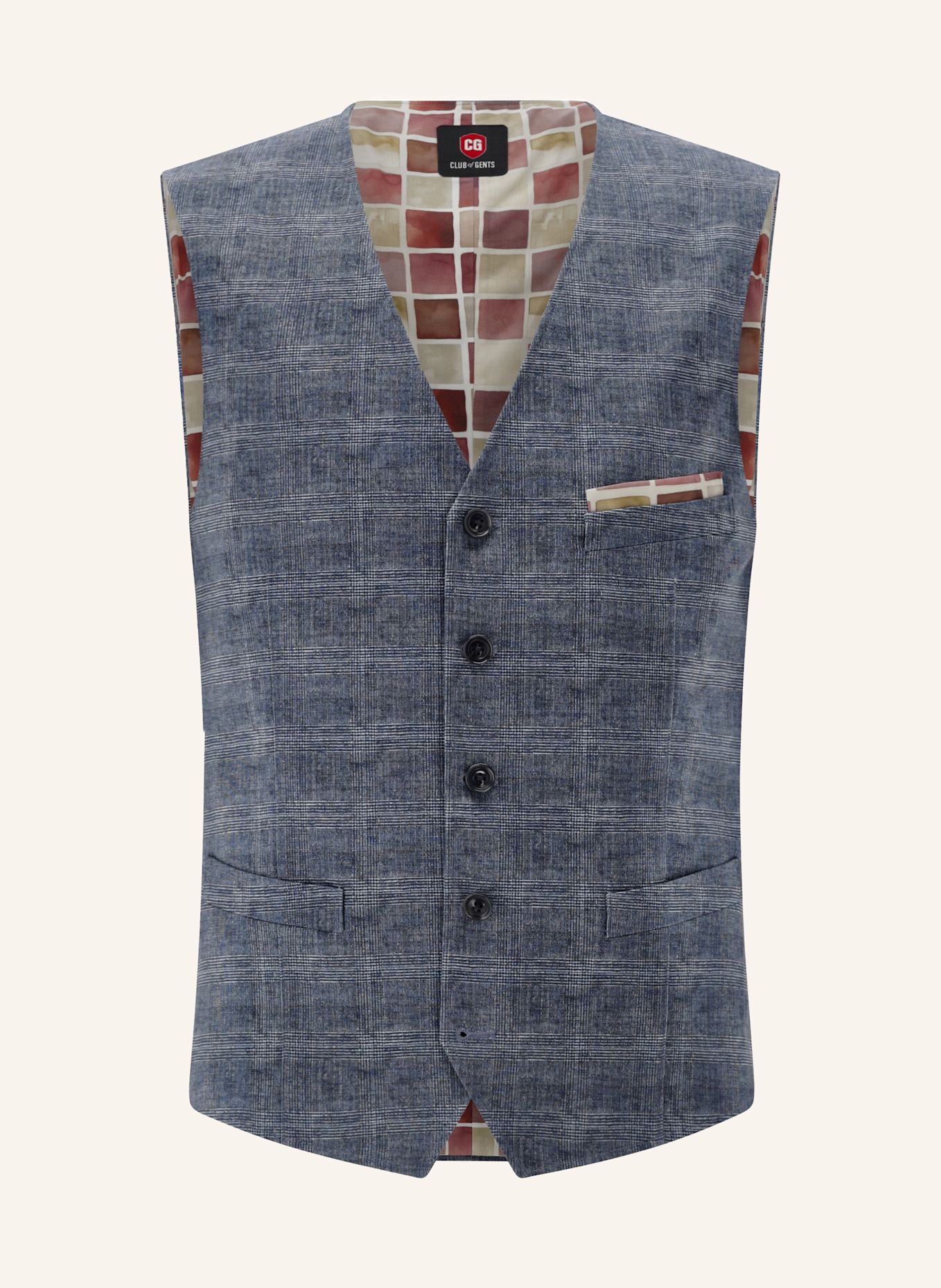 CG - CLUB of GENTS Weste CG Mosley-J Slim Fit: BLAU