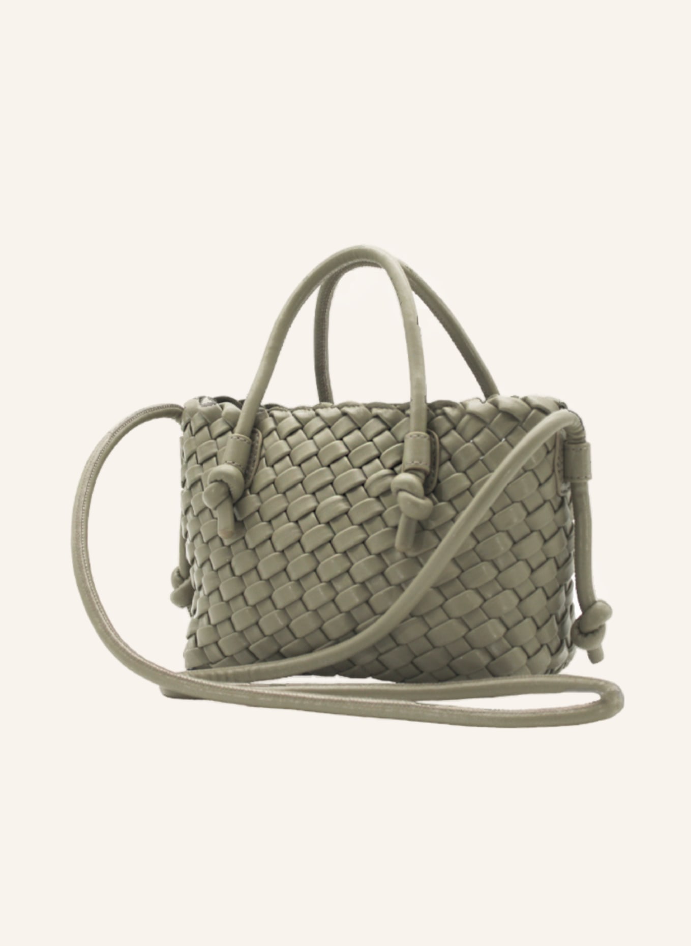 MiA MiN Handbag Crossbody Handwoven VITANIMA MATCHA, Farbe: HELLGRÜN (Bild 3)