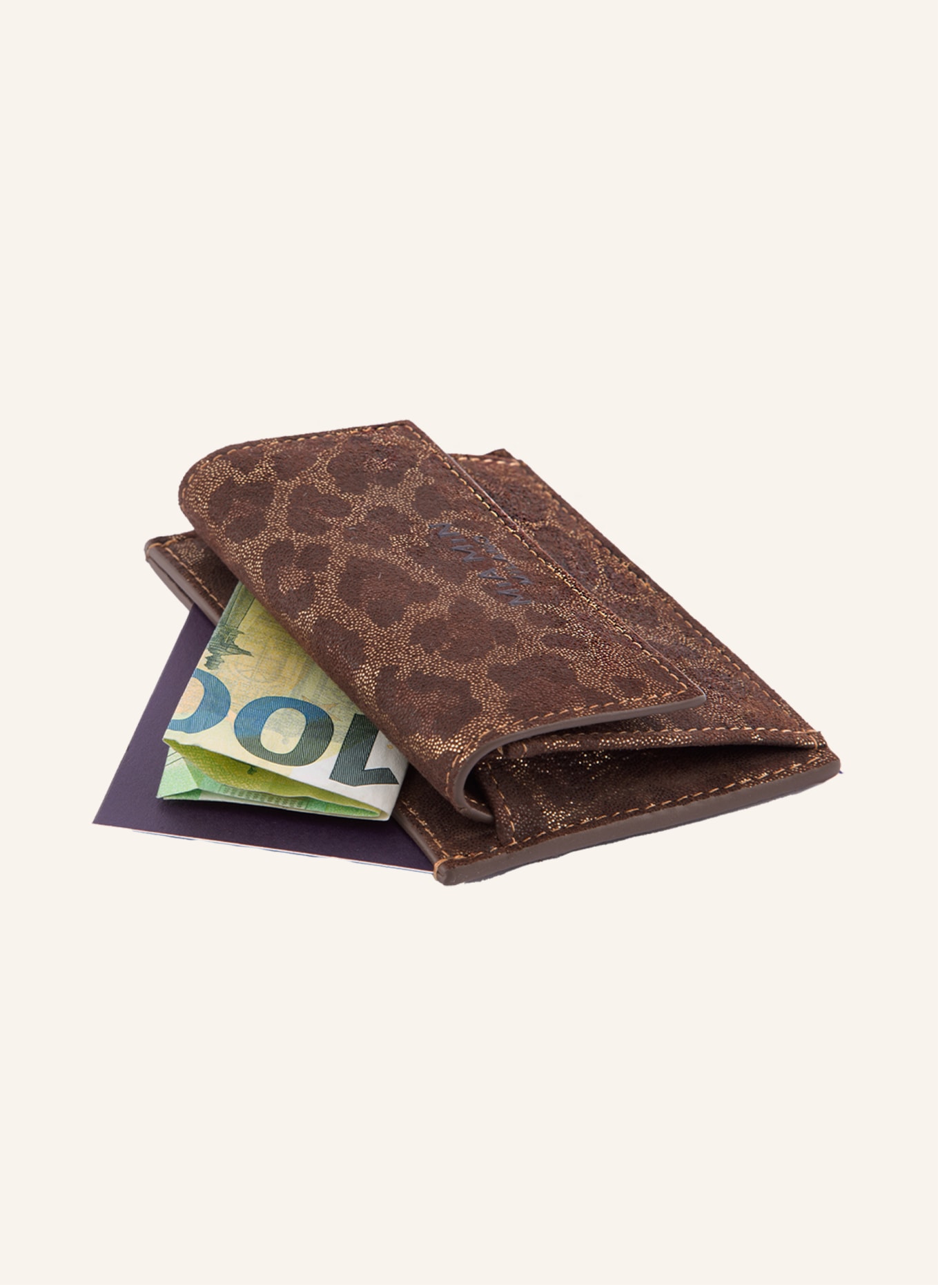 MiA MiN Wallet PICCOLO LEO, Farbe: GOLD/ BRAUN (Bild 3)