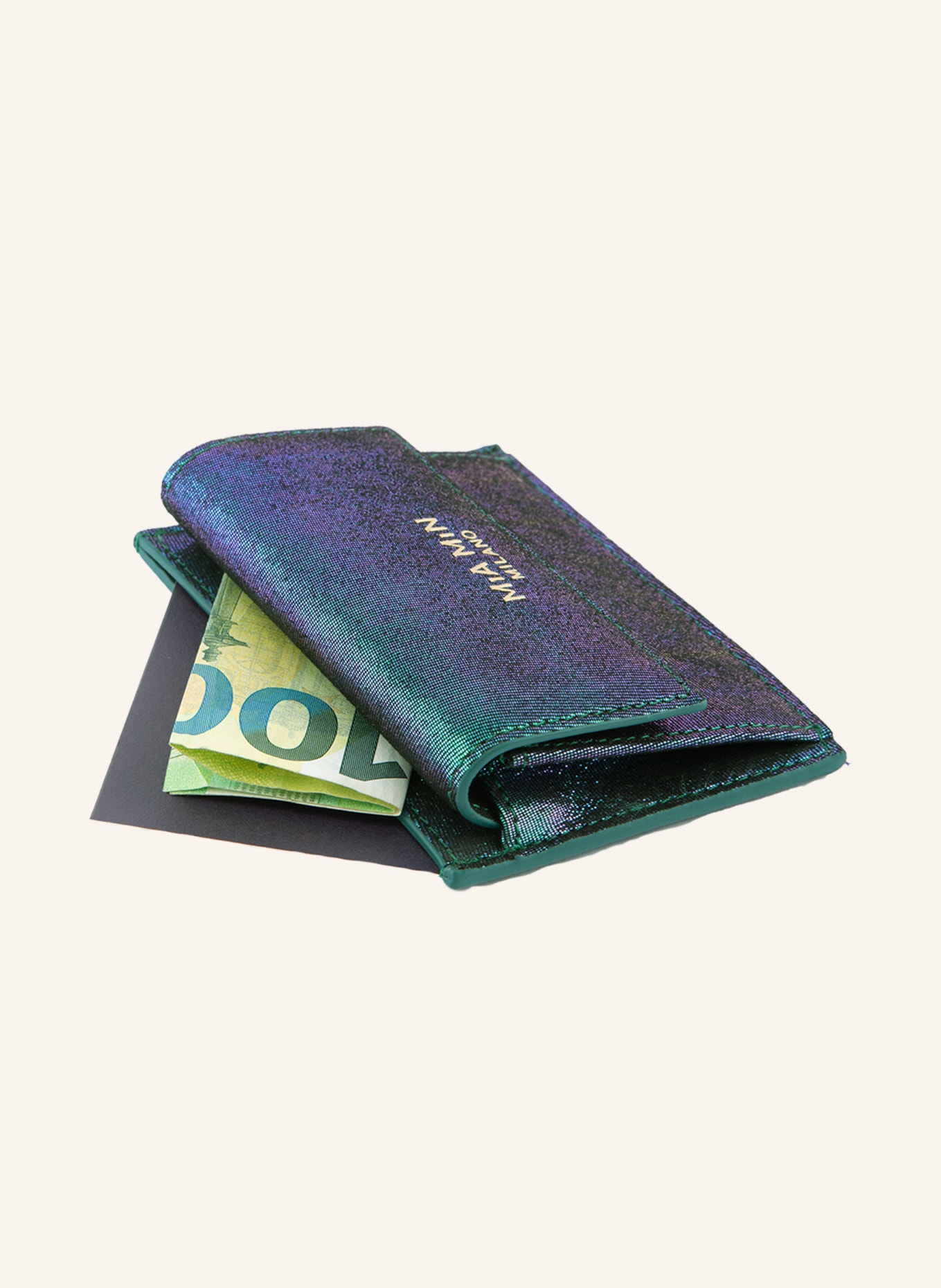 MiA MiN Wallet VITA COLORATA, Farbe: GRÜN/ VIOLETT (Bild 3)