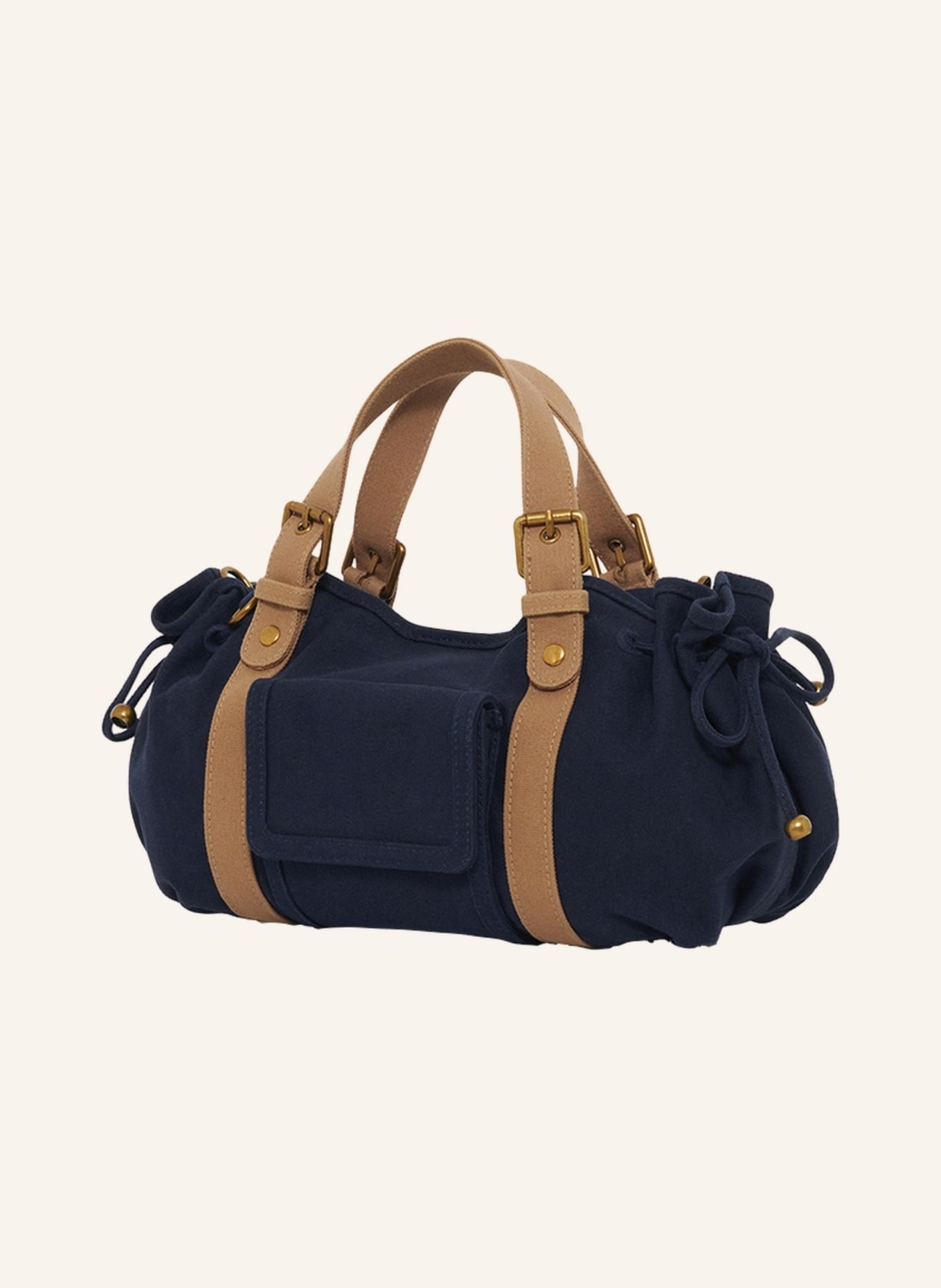 GERARD DAREL Tasche 18H: DUNKELBLAU/ CAMEL