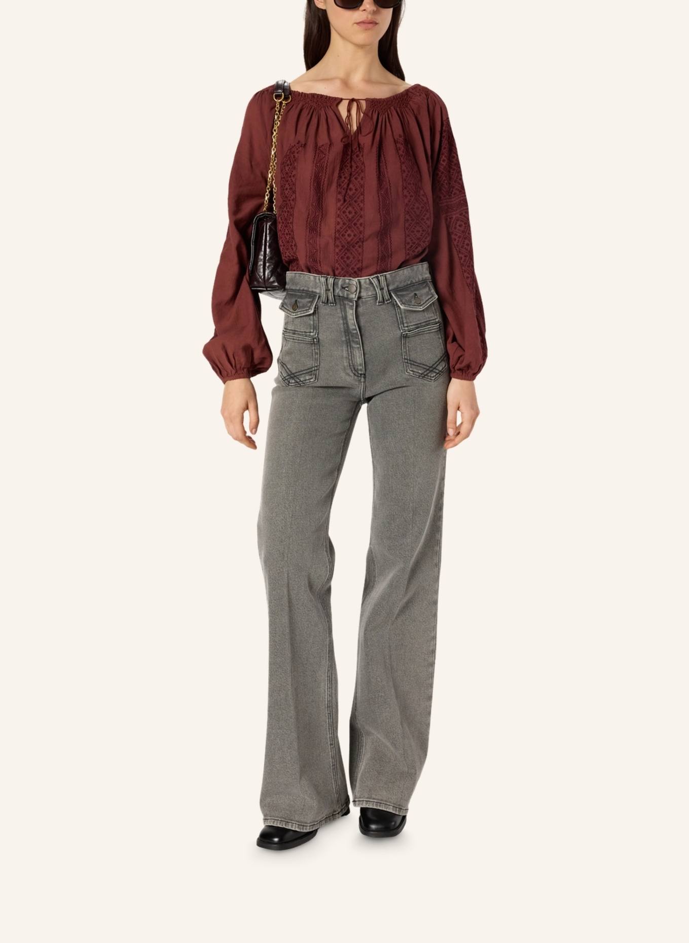 GERARD DAREL Bluse AGLAE: DUNKELROT