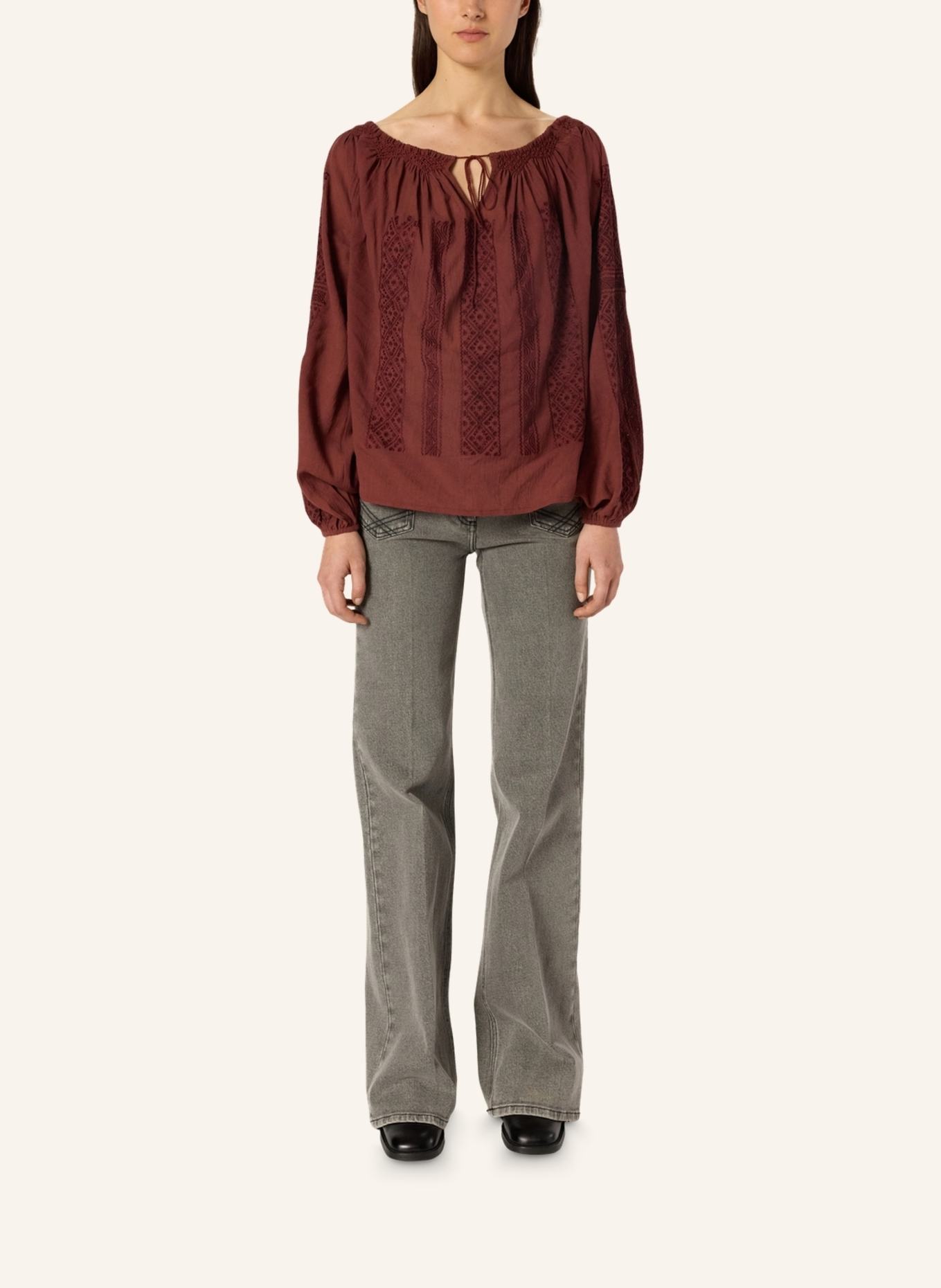 GERARD DAREL Bluse AGLAE: DUNKELROT