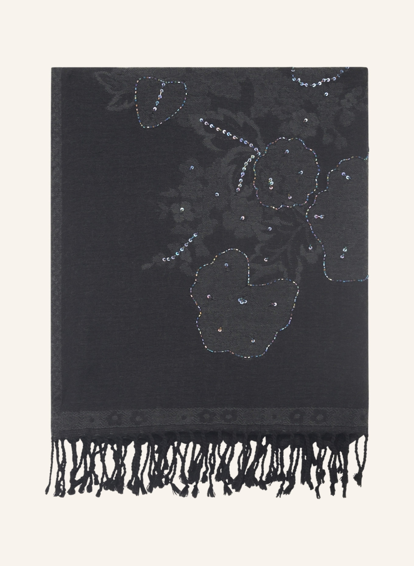 GERARD DAREL Schal ROSETTA: SCHWARZ