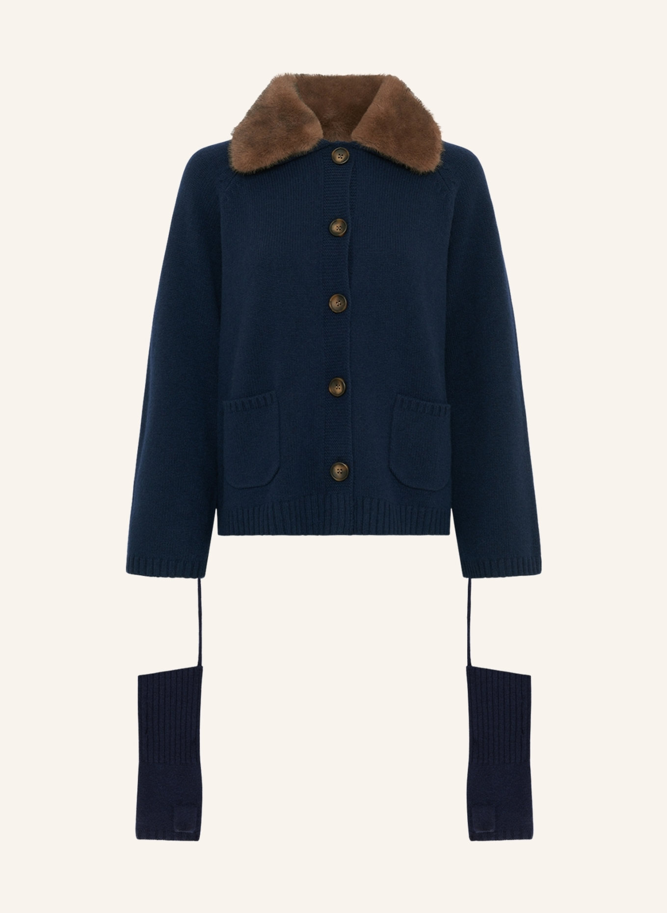 GERARD DAREL Strickjacke ELENA: DUNKELBLAU