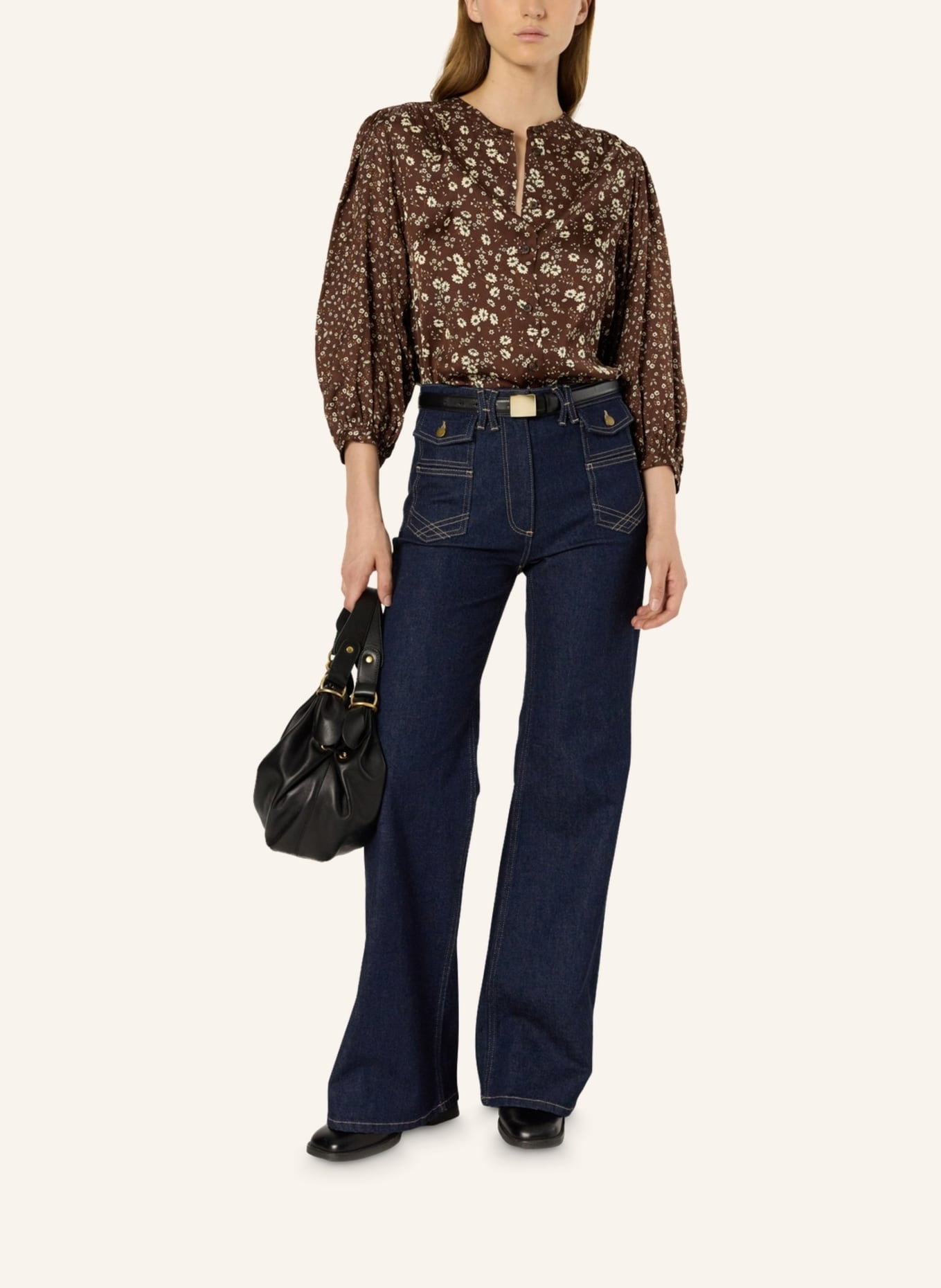 GERARD DAREL Bluse ANAELLE: BRAUN