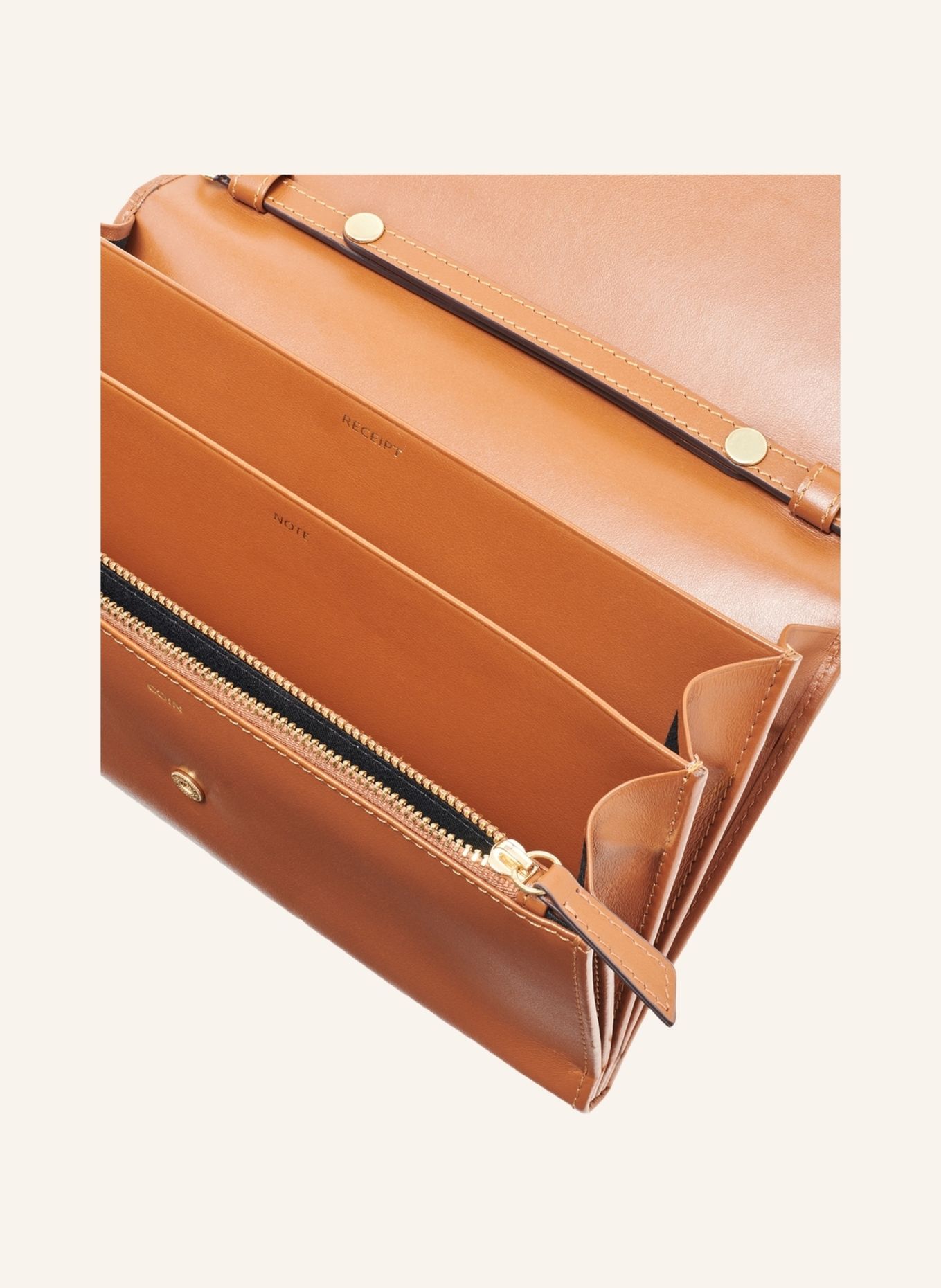 GERARD DAREL Kleinlederwaren ENVELOPPE: COGNAC