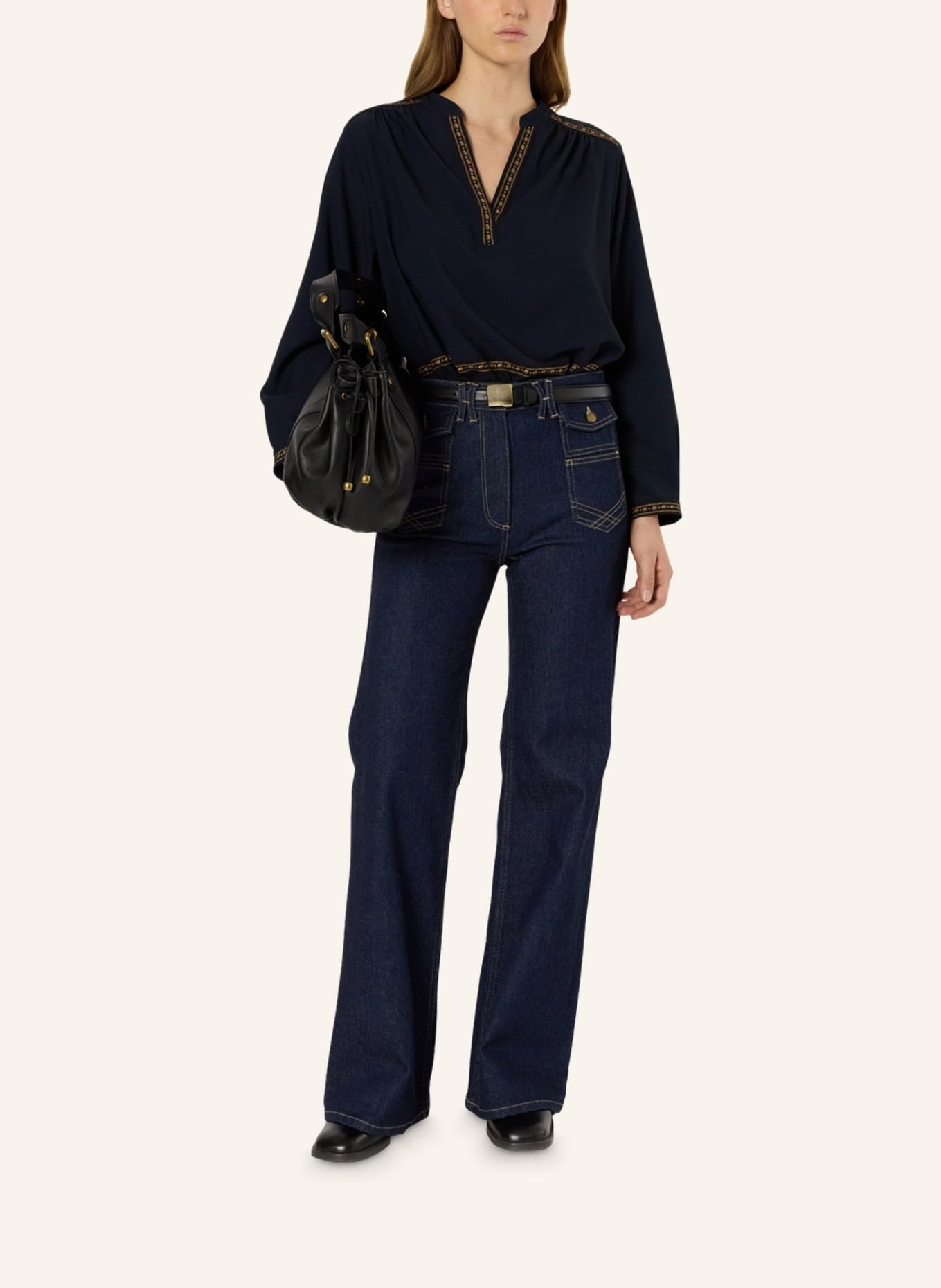 GERARD DAREL Bluse AURELIE: DUNKELBLAU