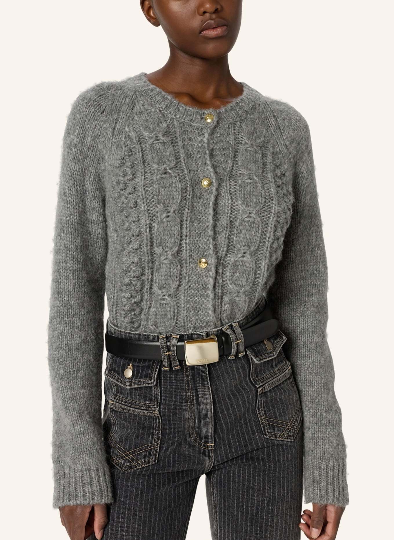 GERARD DAREL Strickjacke ELIANE: GRAU