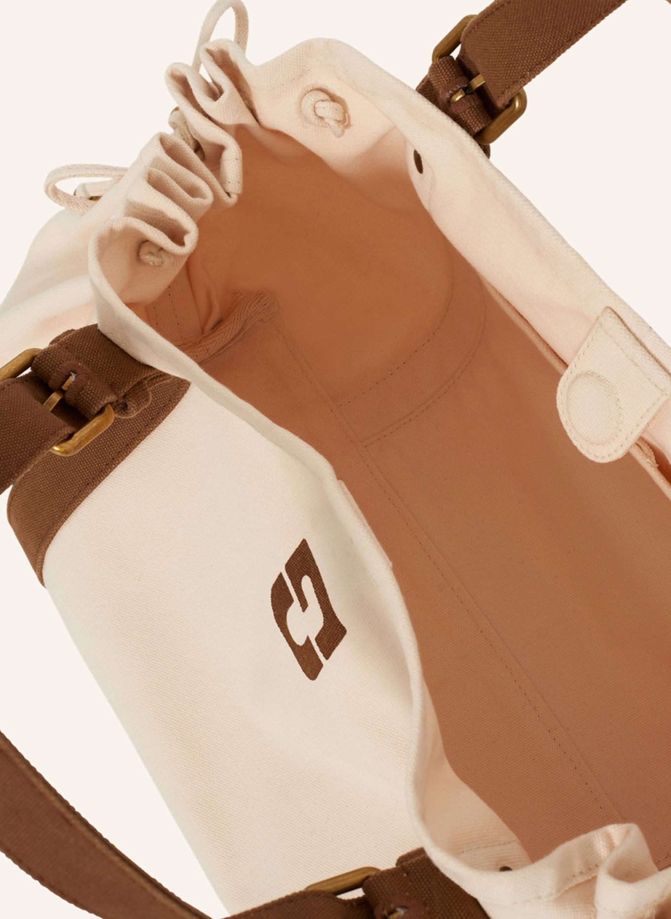 GERARD DAREL Tasche 24H: ECRU/BROWN