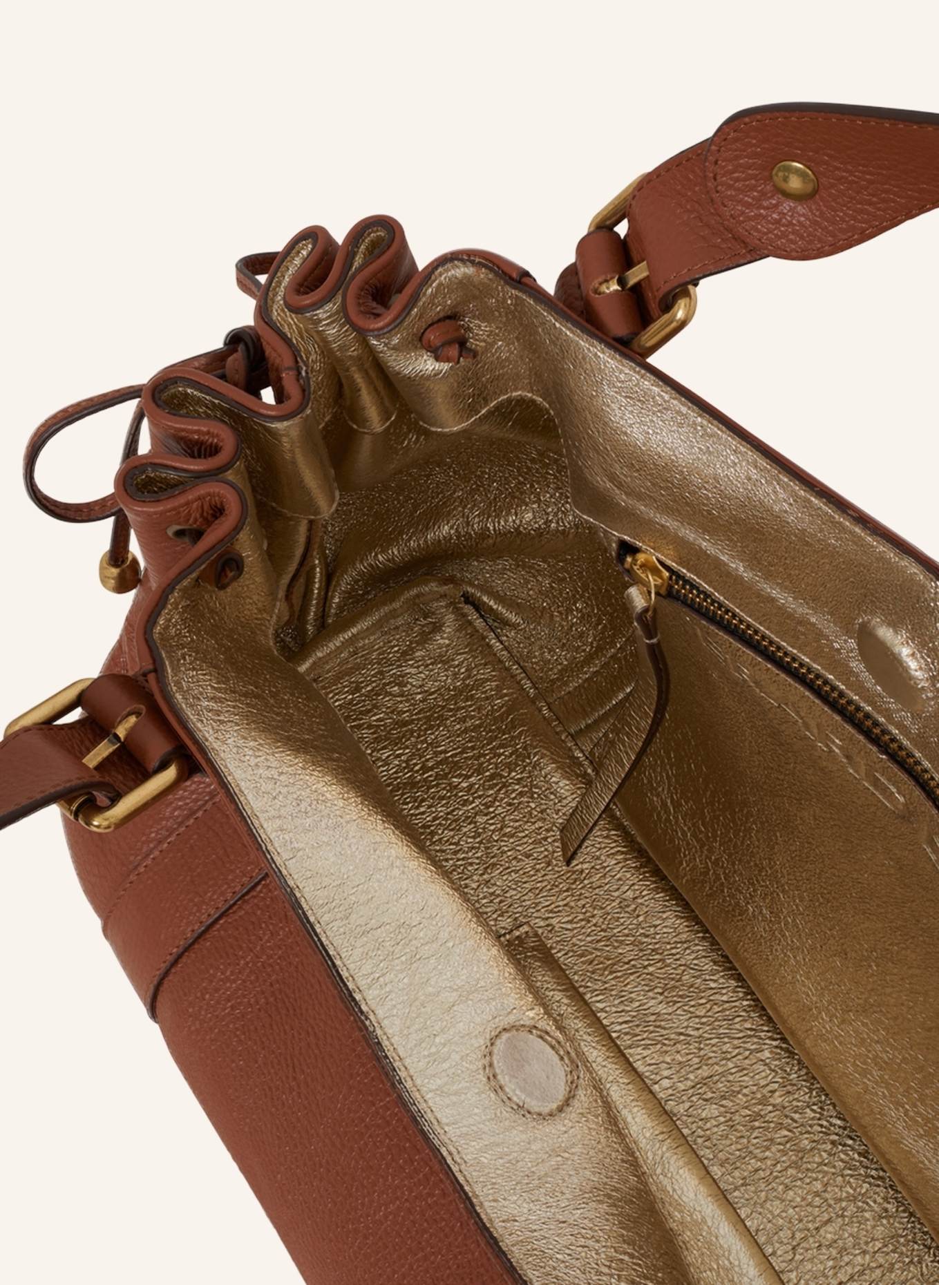 GERARD DAREL Tasche 24H: TAN/GOLD
