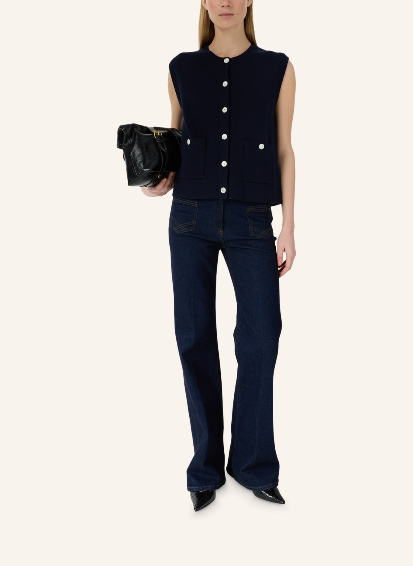 GERARD DAREL Strickjacke LOUVE: DUNKELBLAU