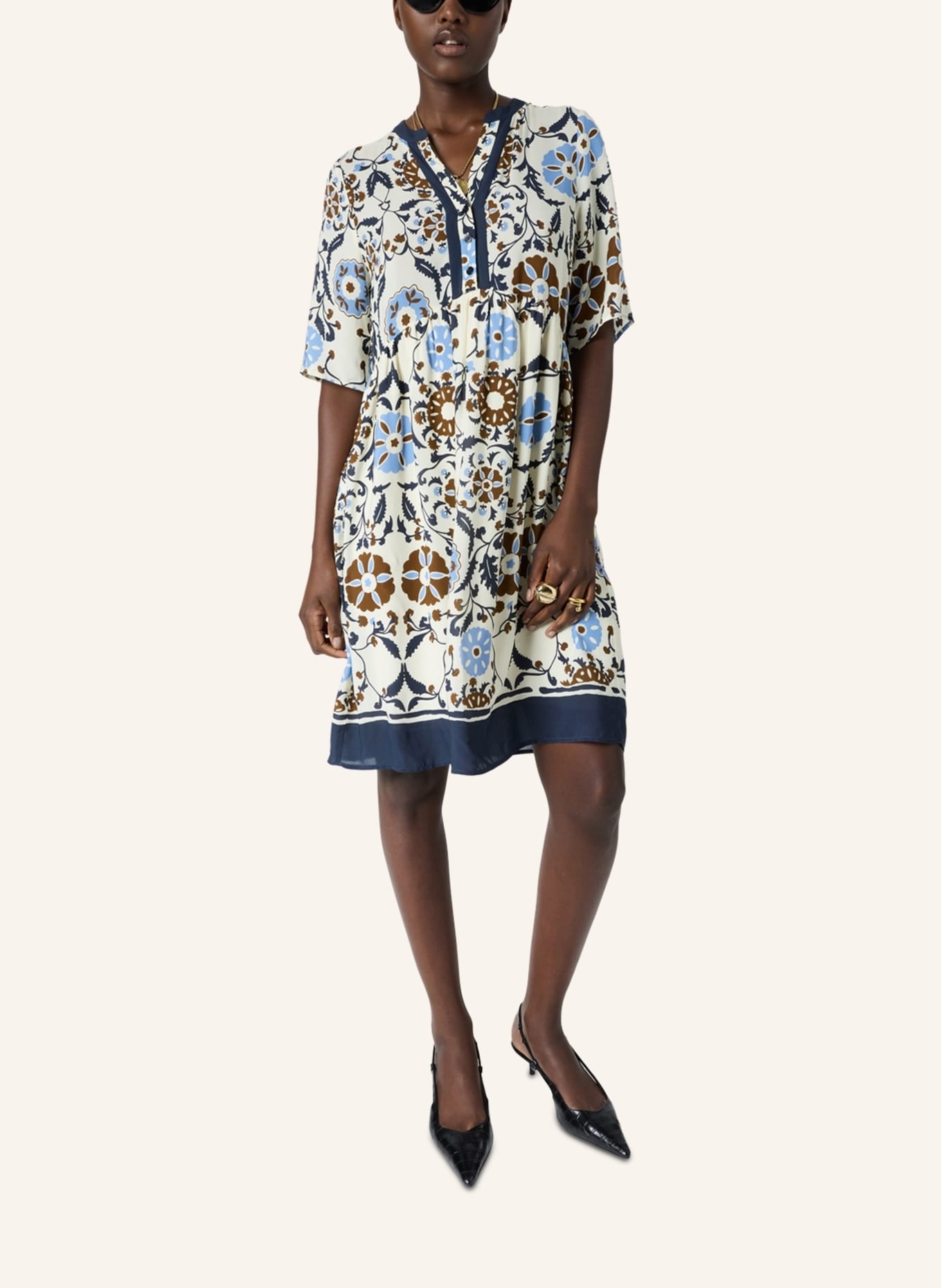 GERARD DAREL Kleid ROMAINE: ECRU