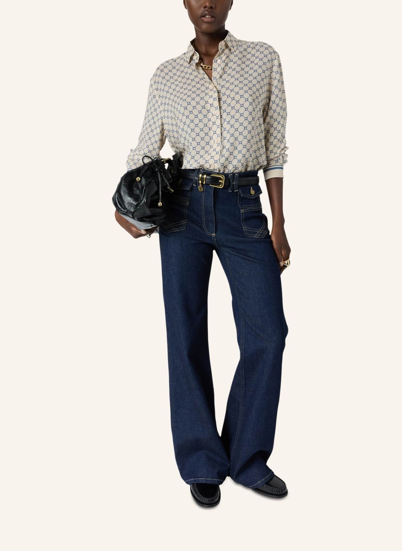 GERARD DAREL Bluse CLARIANE: BLAU