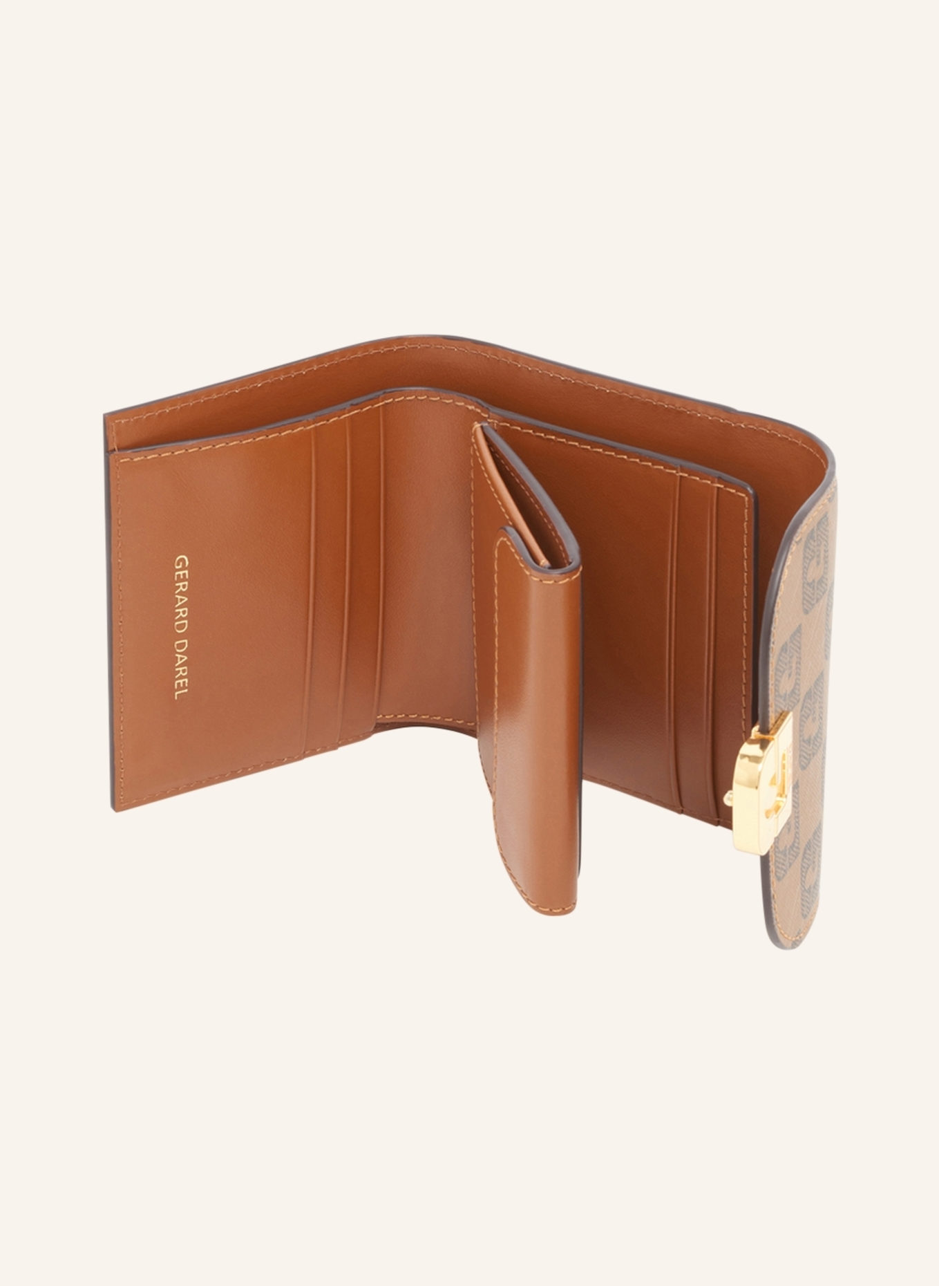GERARD DAREL Kleinlederwaren MINI WALLET: CAMEL
