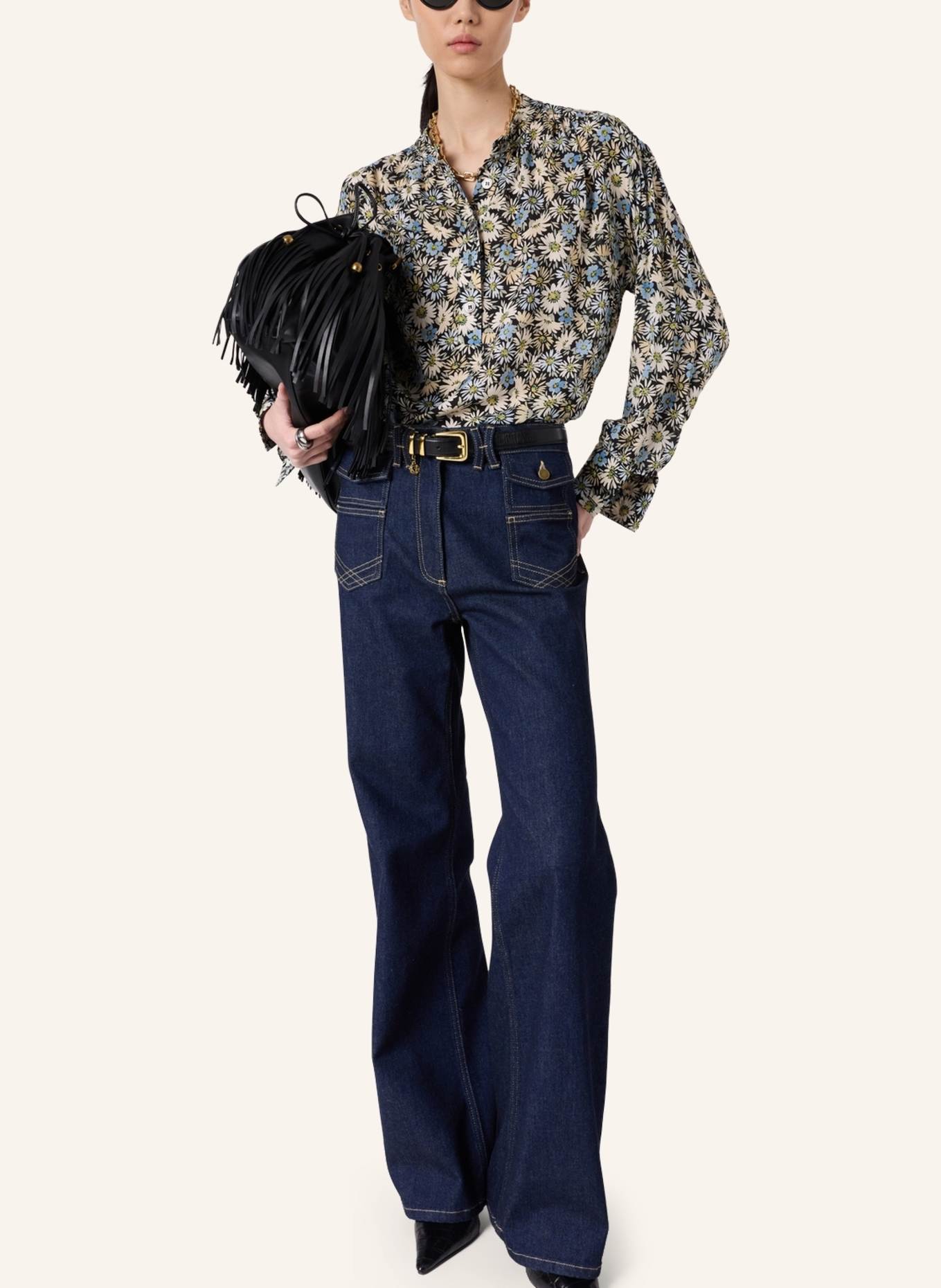 GERARD DAREL Bluse CLYMENE: BLAU