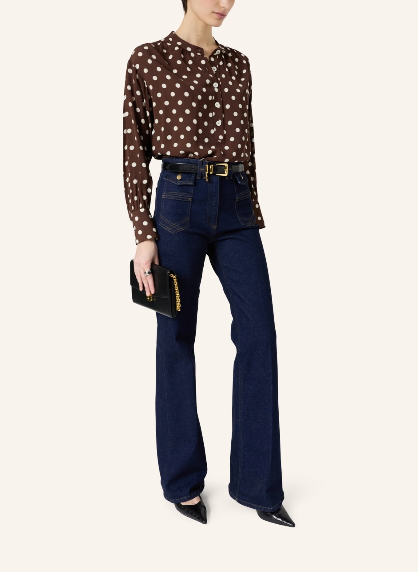 GERARD DAREL Bluse CAYANE: BRAUN