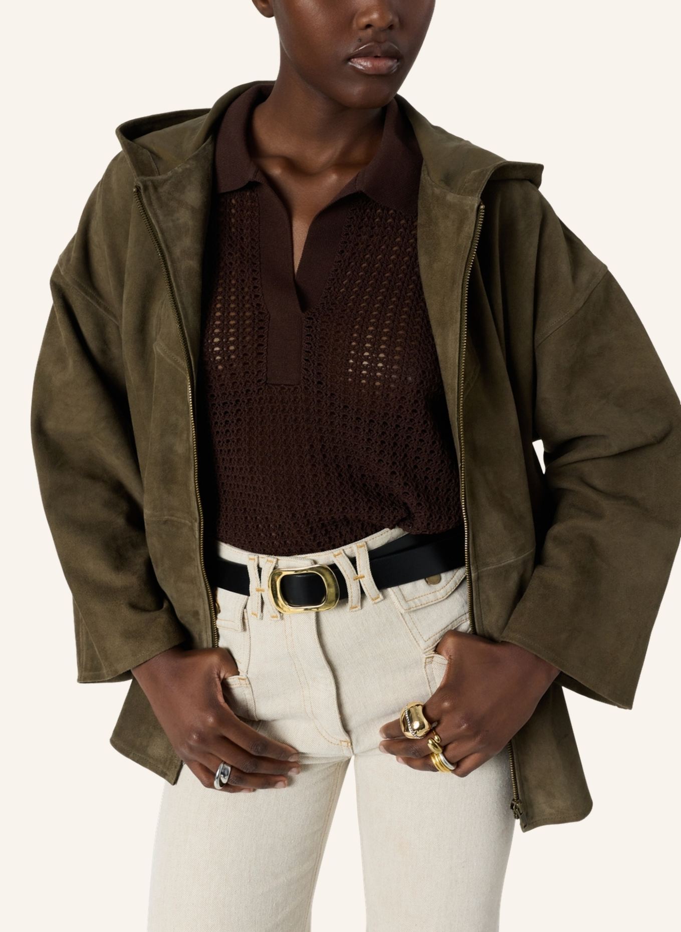 GERARD DAREL Mantel TASSYA: KHAKI