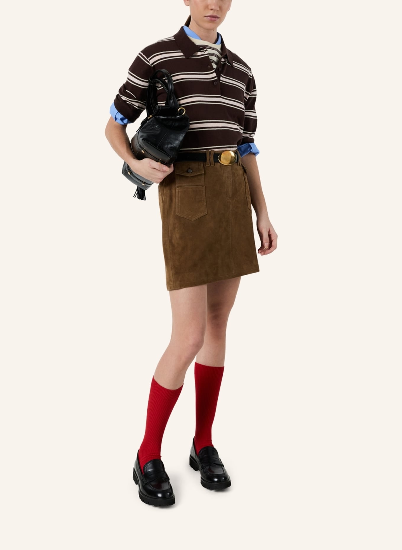 GERARD DAREL Leder JEMIMA: TAUPE