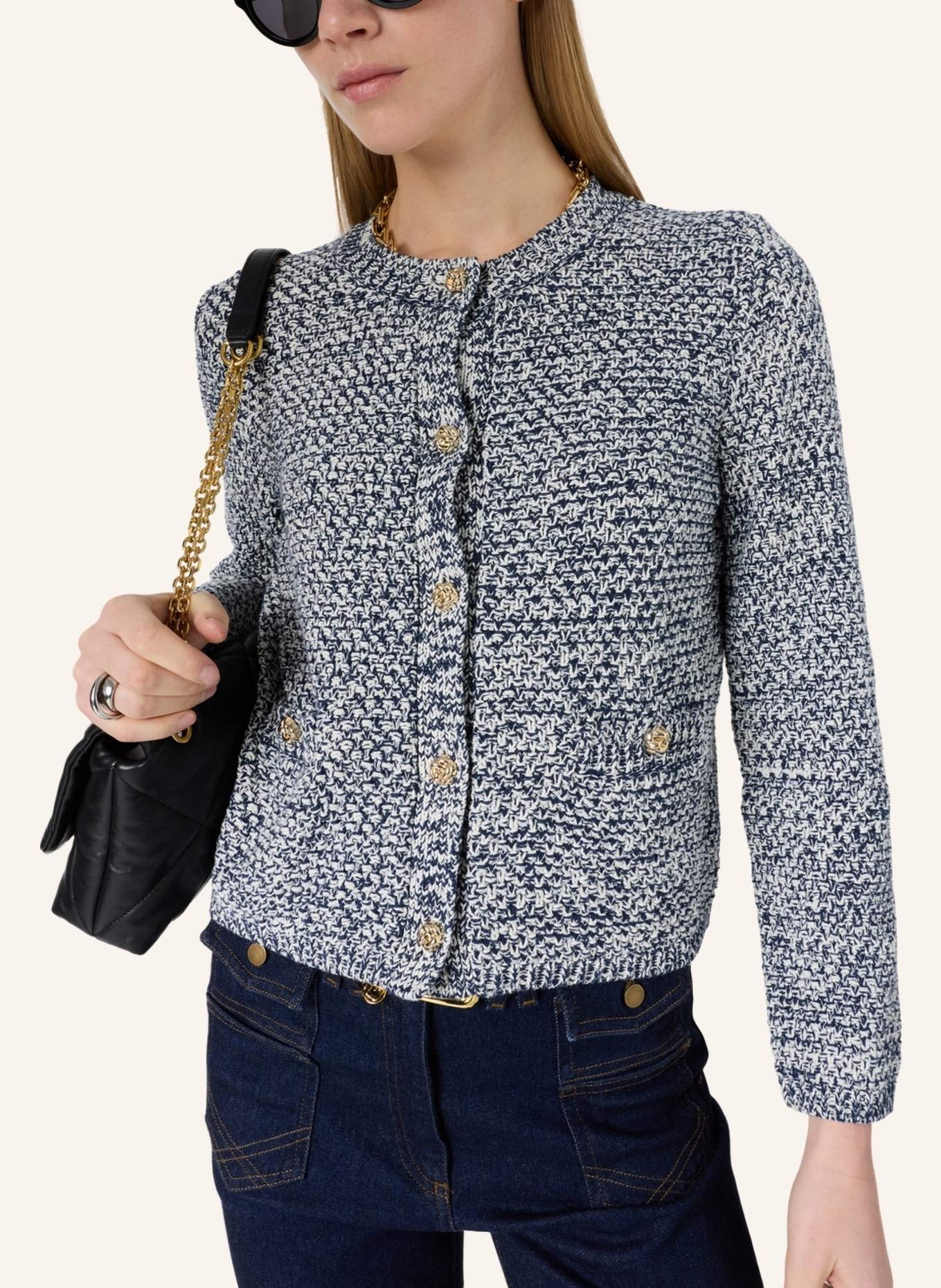 GERARD DAREL Strickjacke LEORA: DUNKELBLAU