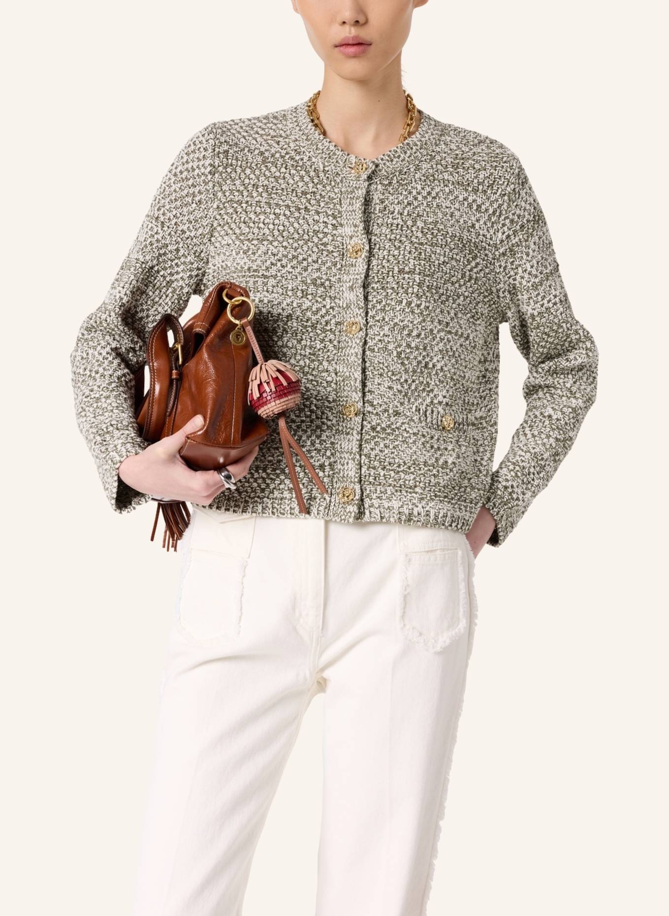 GERARD DAREL Strickjacke LEORA: KHAKI