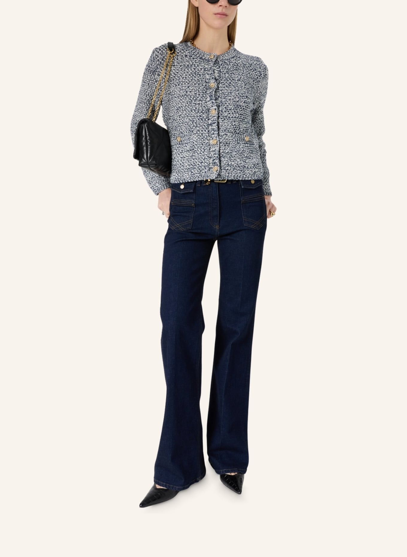 GERARD DAREL Strickjacke LEORA: DUNKELBLAU