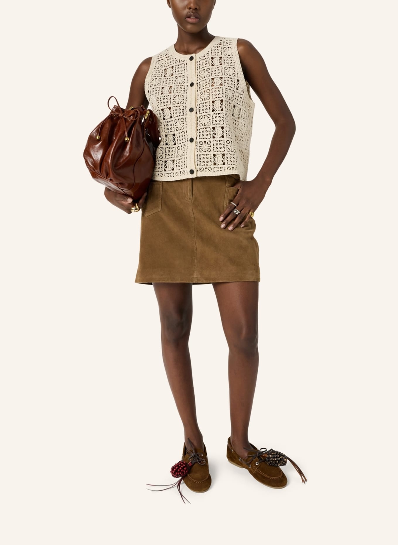 GERARD DAREL Strickjacke CHADIA: CREME