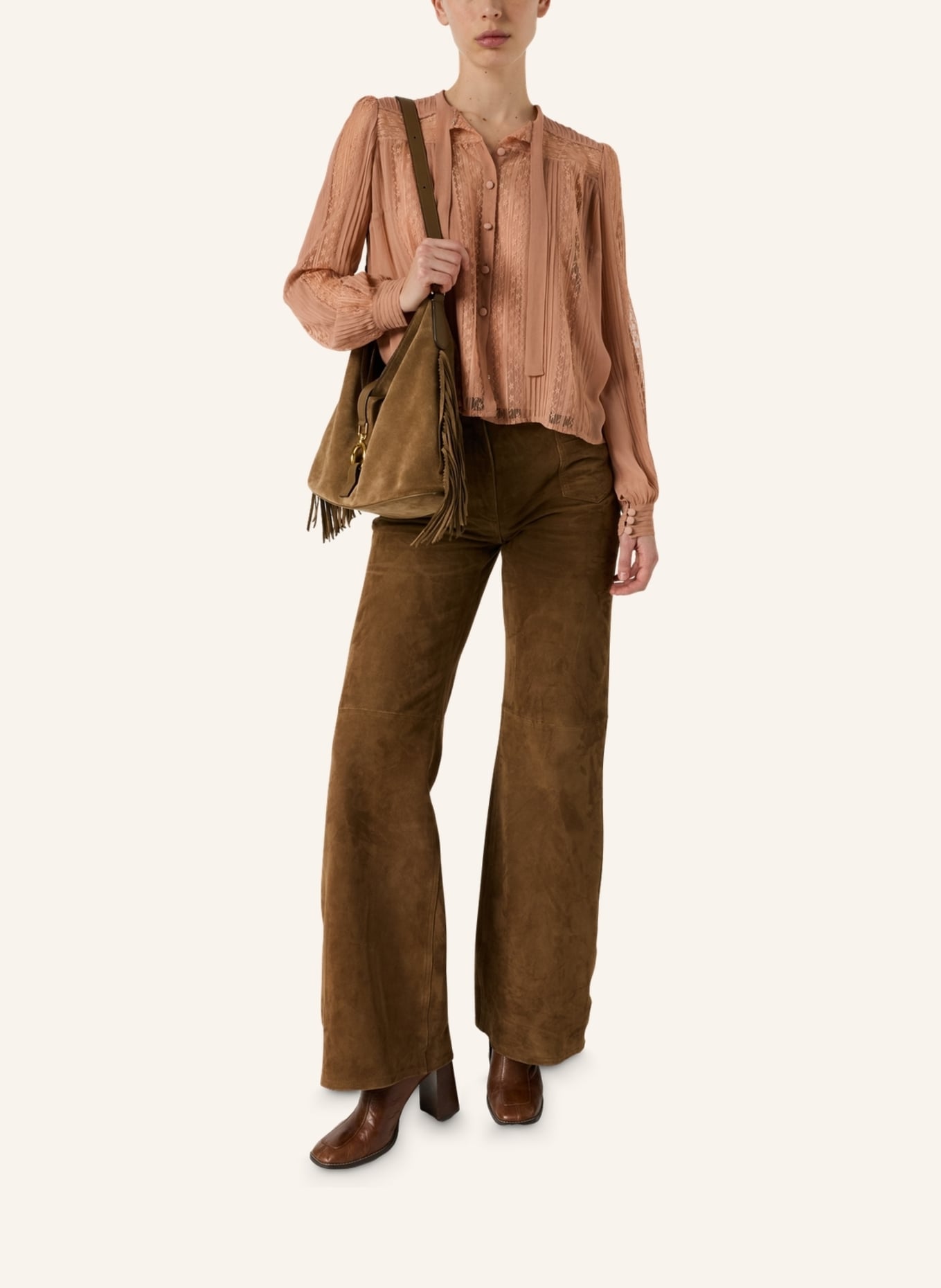 GERARD DAREL Bluse CYRANA: NUDE