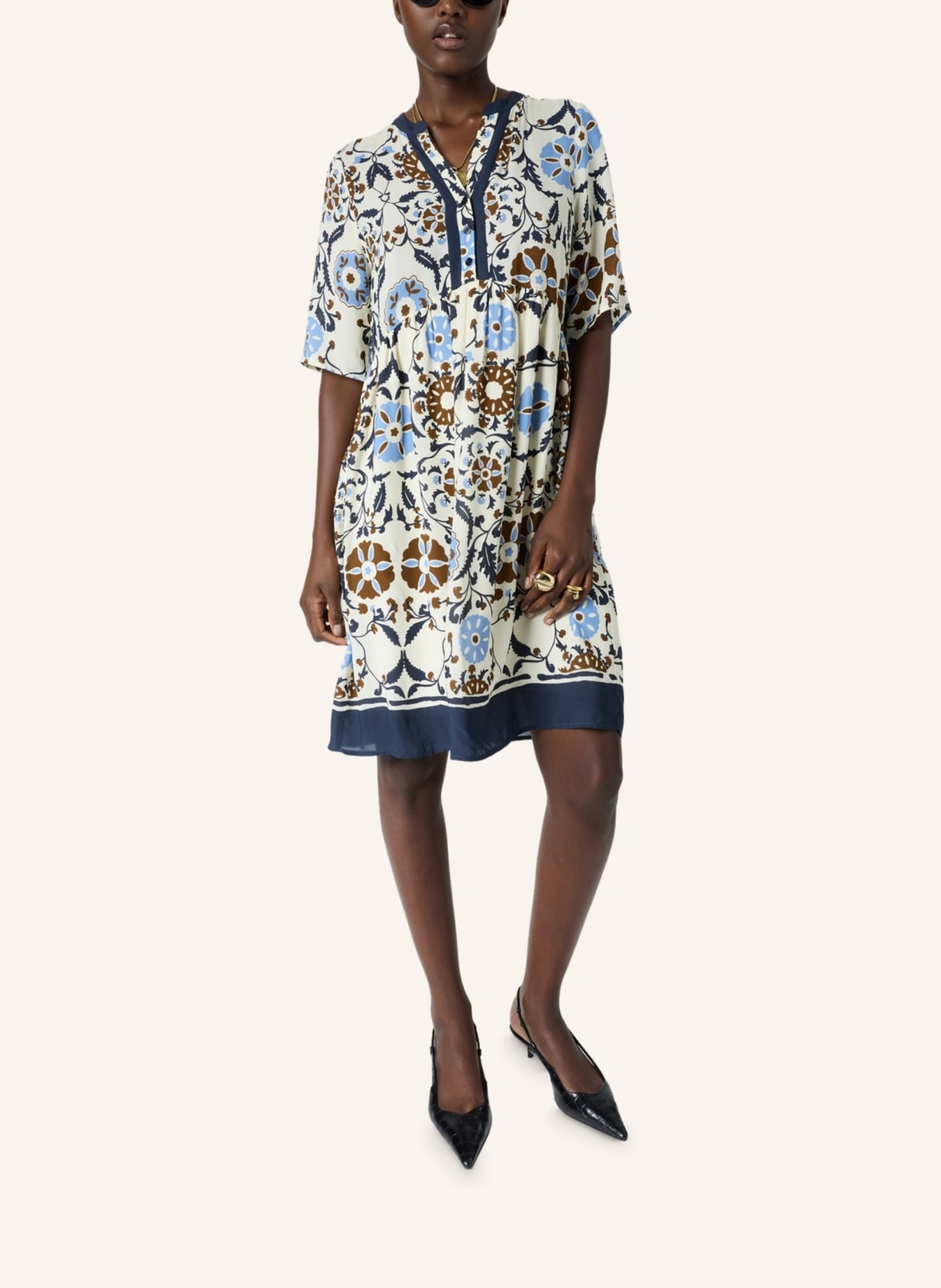 GERARD DAREL Kleid ROMAINE: ECRU