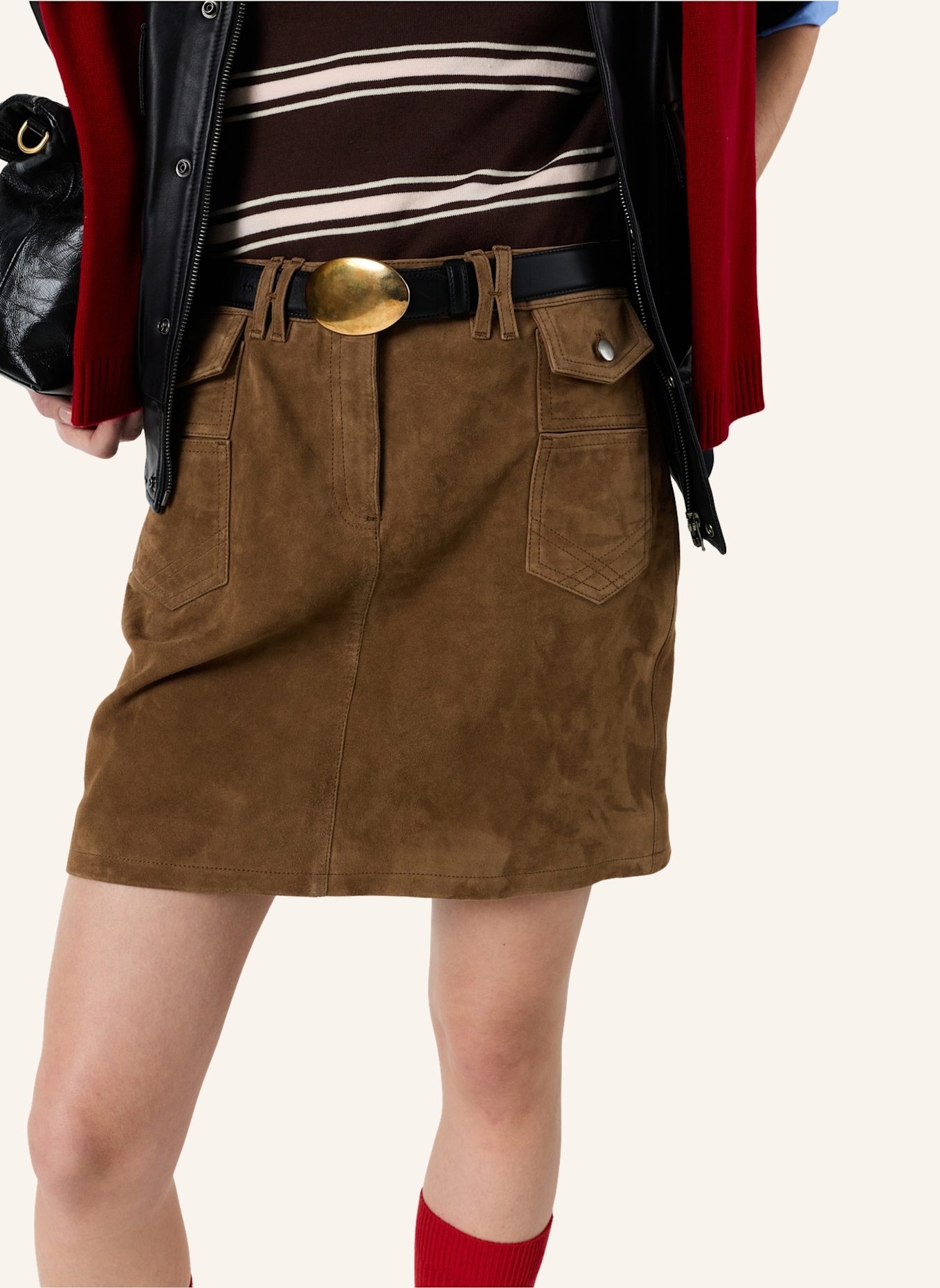 GERARD DAREL Leder JEMIMA: TAUPE