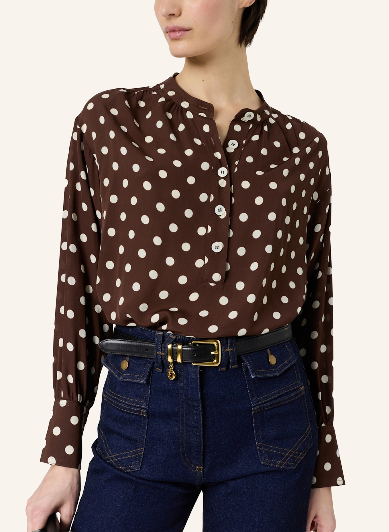 GERARD DAREL Bluse CAYANE: BRAUN