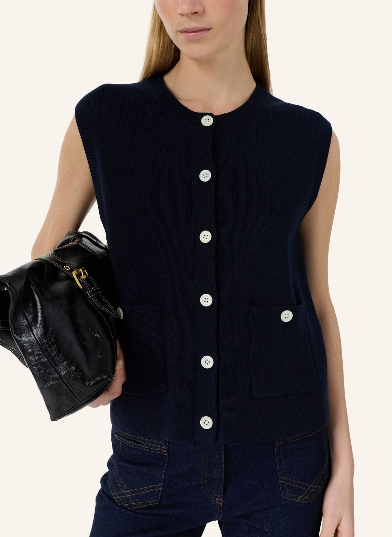 GERARD DAREL Strickjacke LOUVE: DUNKELBLAU