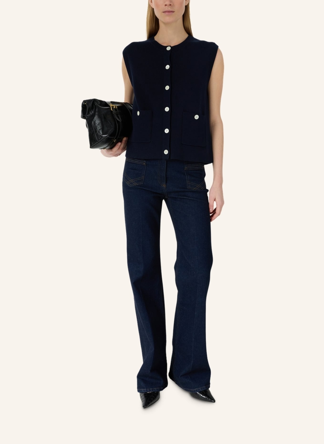 GERARD DAREL Strickjacke LOUVE: DUNKELBLAU
