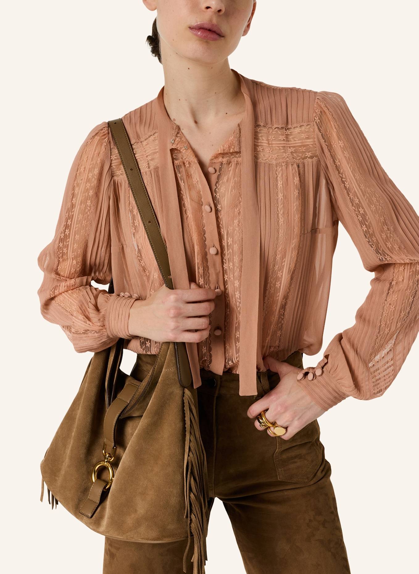 GERARD DAREL Bluse CYRANA: NUDE