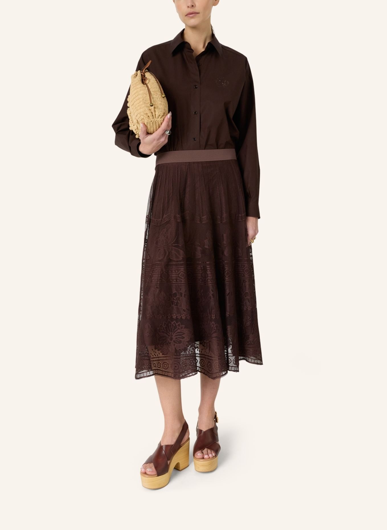 GERARD DAREL Bluse CHRINA: BRAUN