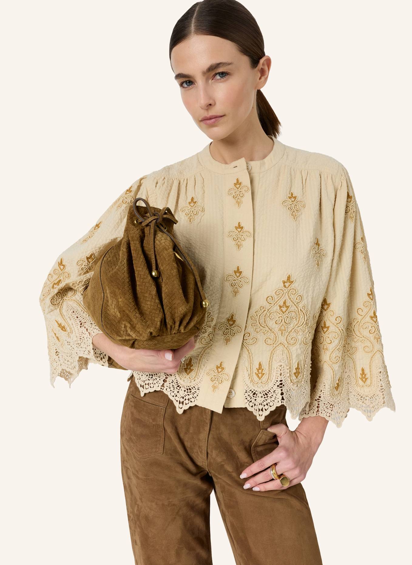 GERARD DAREL Bluse CLIANA: BEIGE