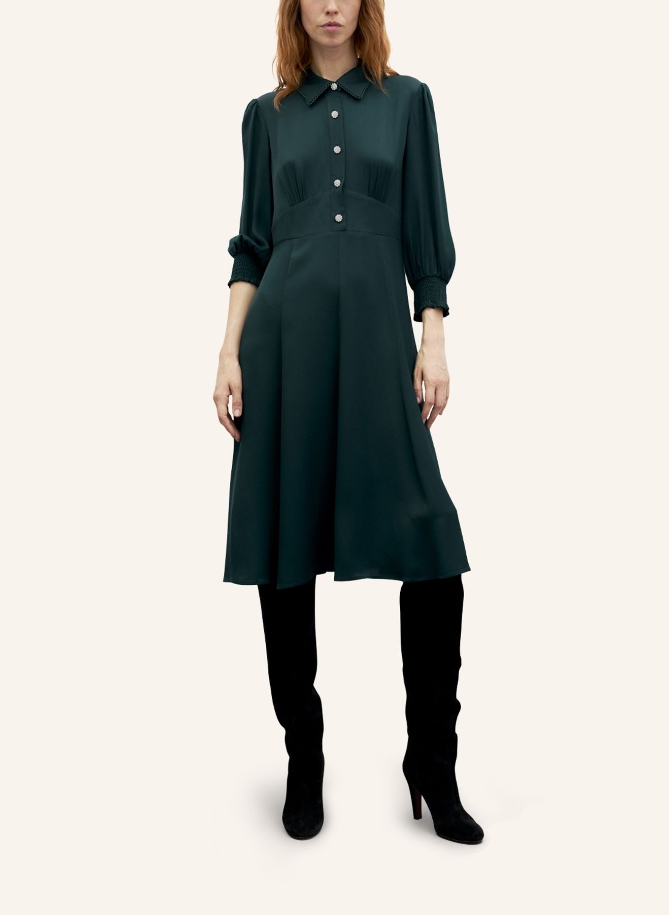 GERARD DAREL Kleid CIEL: DUNKELGRÜN