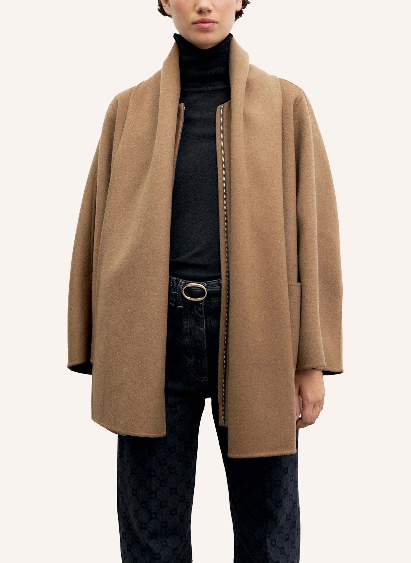 GERARD DAREL Mantel AMIA: GRAU