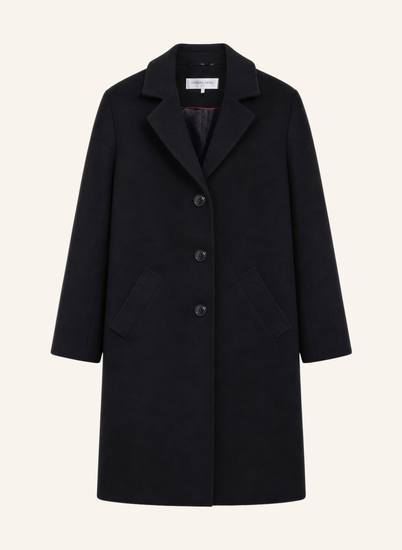 GERARD DAREL Mantel AELIS: SCHWARZ