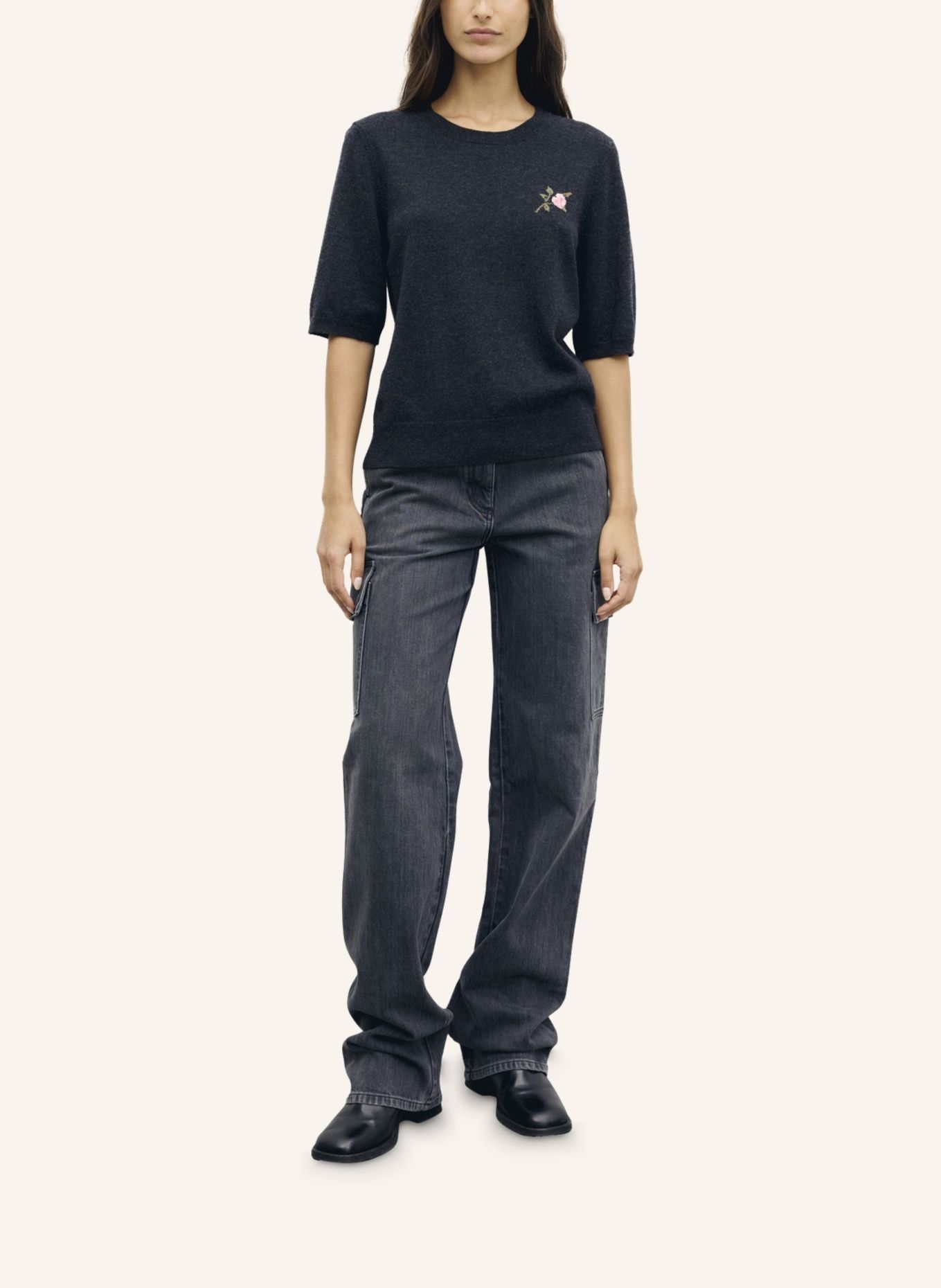 GERARD DAREL Pullover ROLANE: GRAU